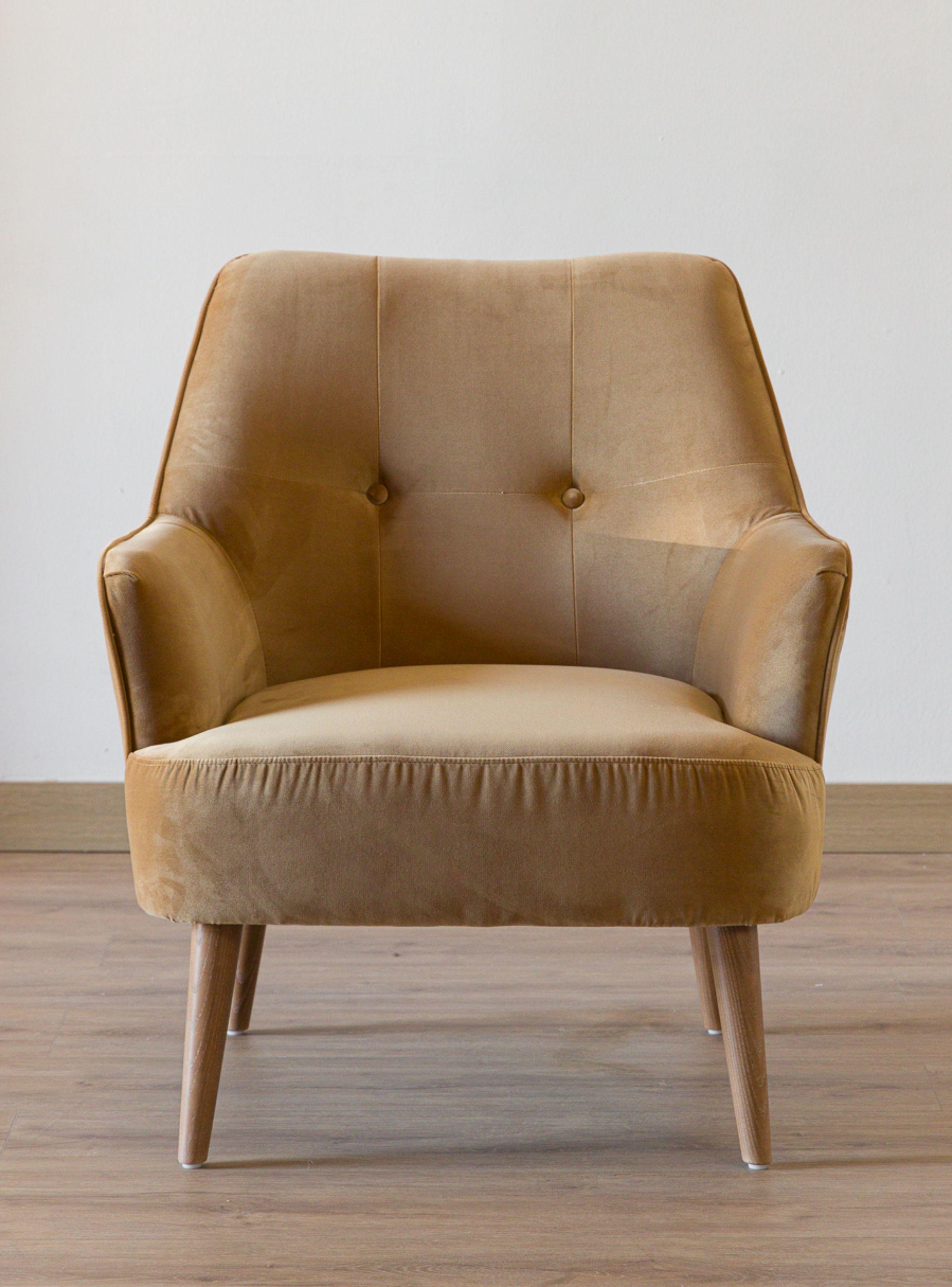 Poltrona Alfaro Velvet Pardo-3