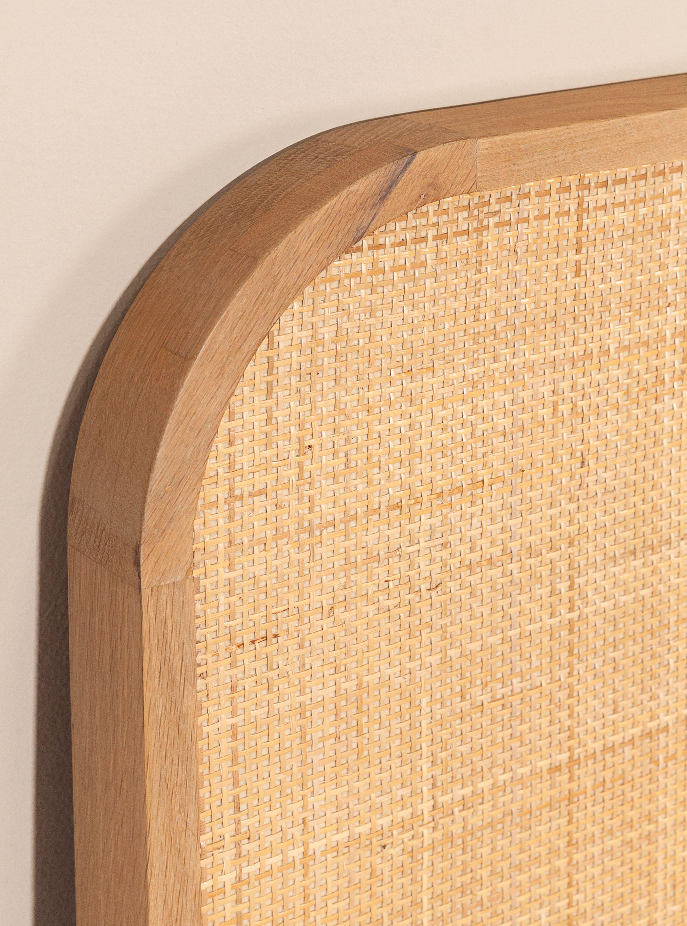 Respaldo Gaten King Amoble Natural Madera Sólida y Cané-2