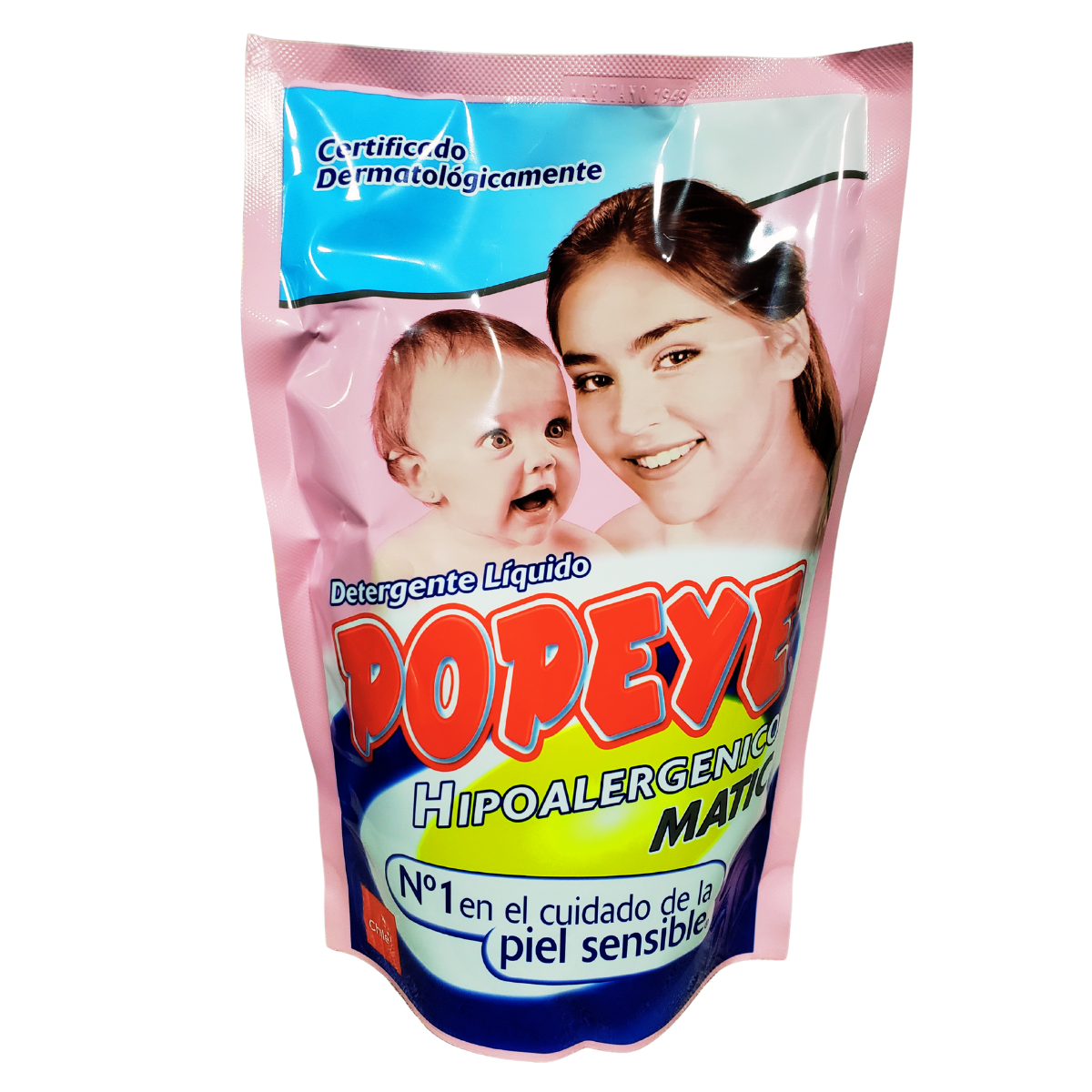 Detergente Líquido Popeye Hipoalergénico 800ml-2