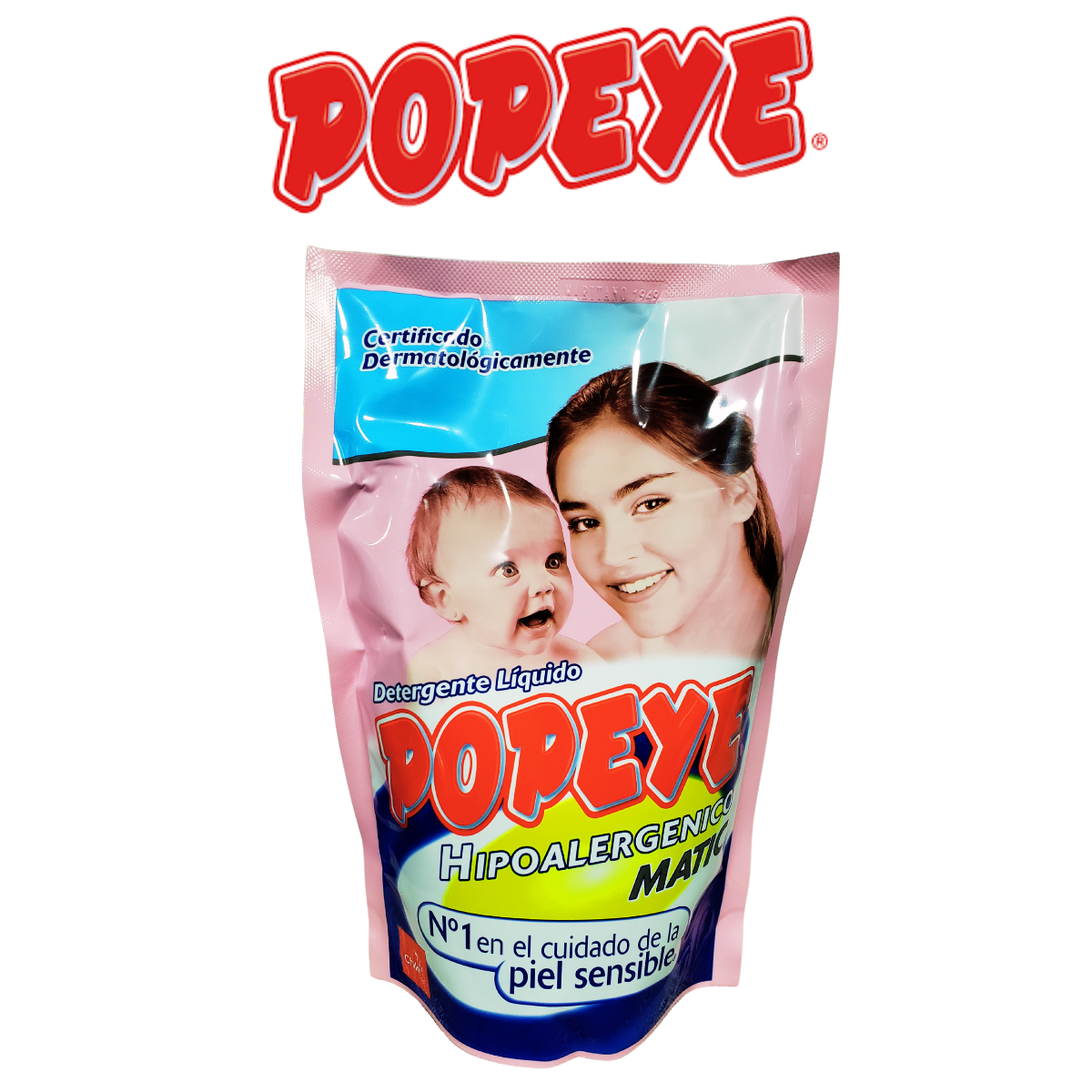 Pack 10 Detergente Líquido Popeye Hipoalergénico 800ml-2