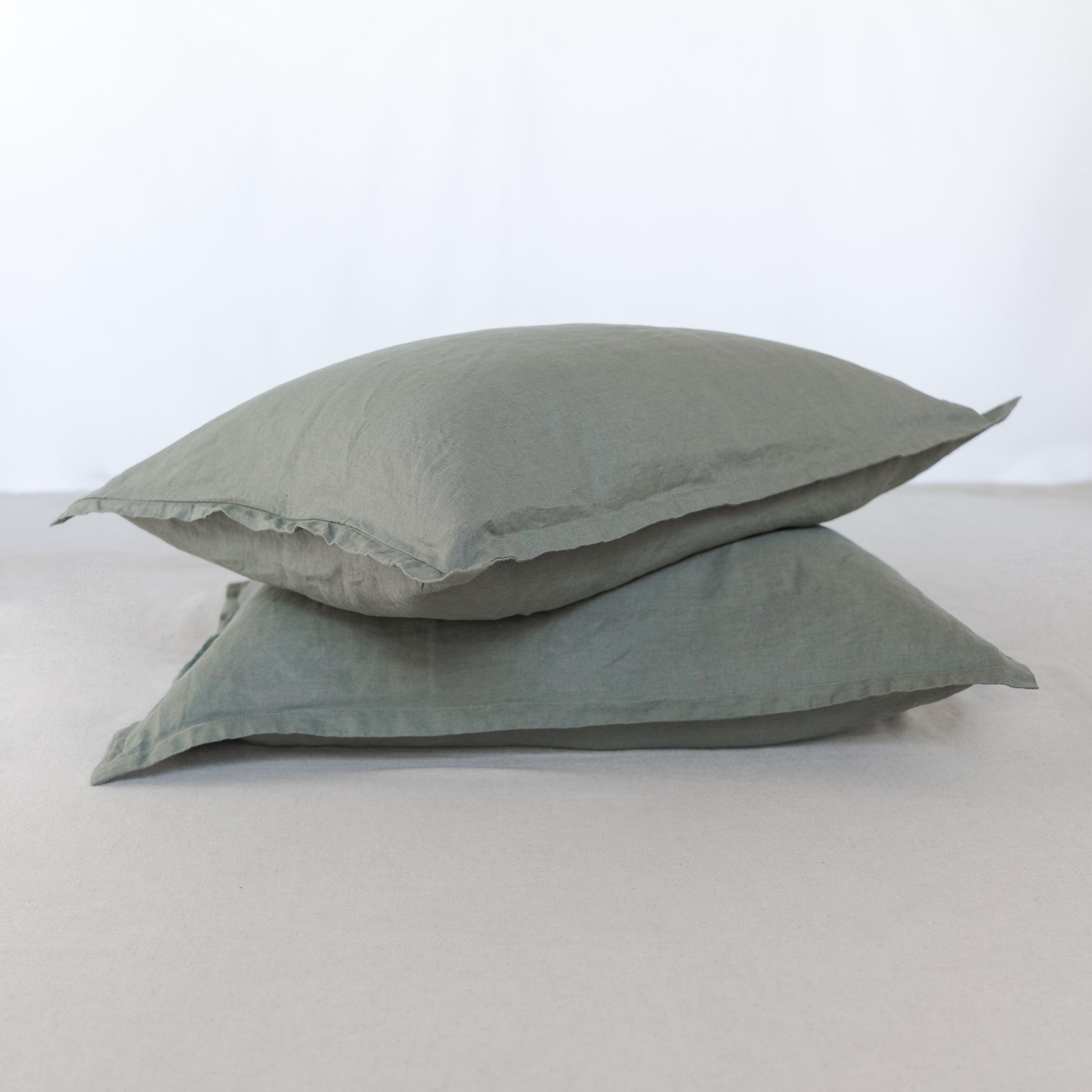 Funda Almohada Lino Lyra - Khaki / 50x90-1