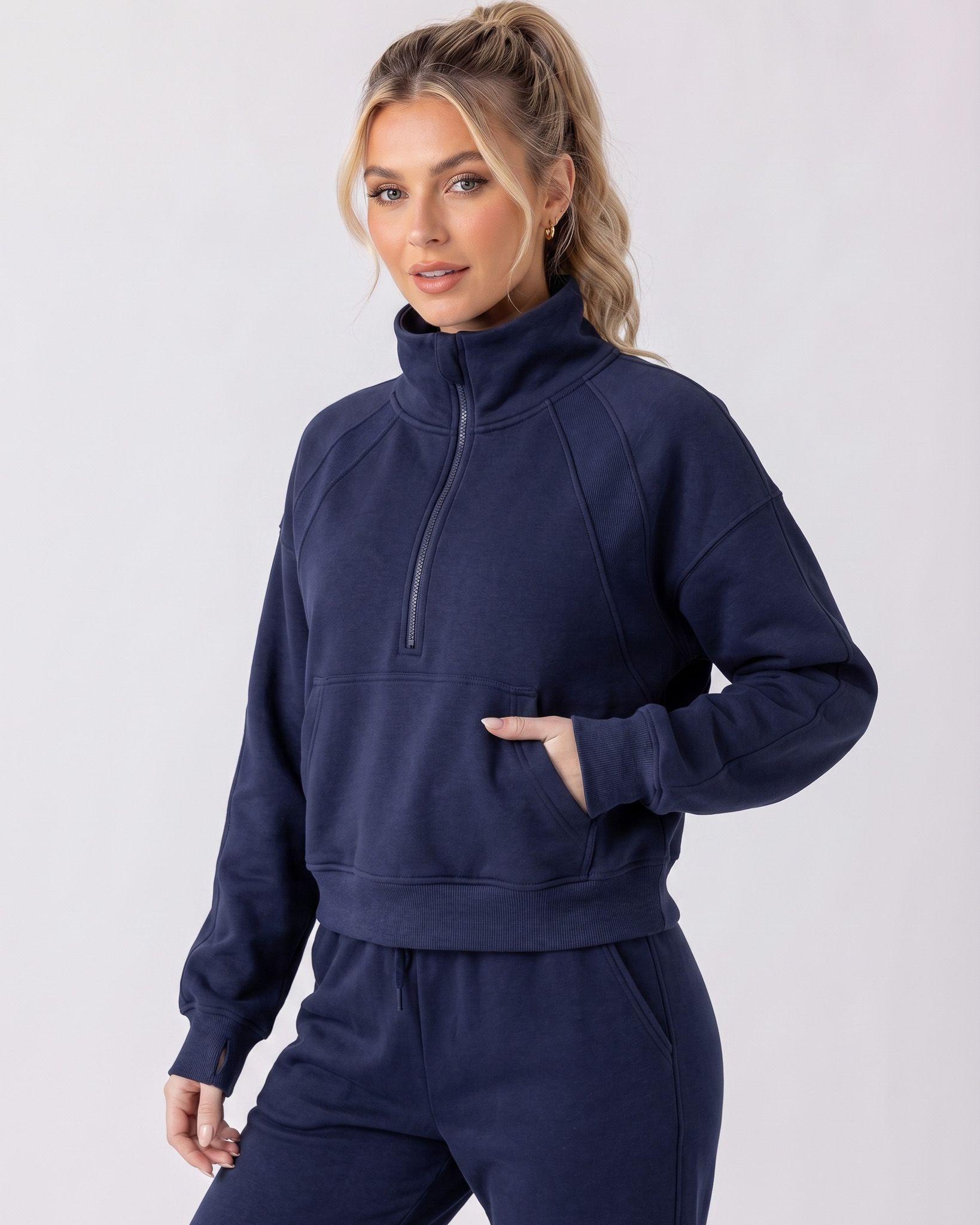 Conjunto Mujer Palazzo Y Poleron Crop Medio Cierre-0