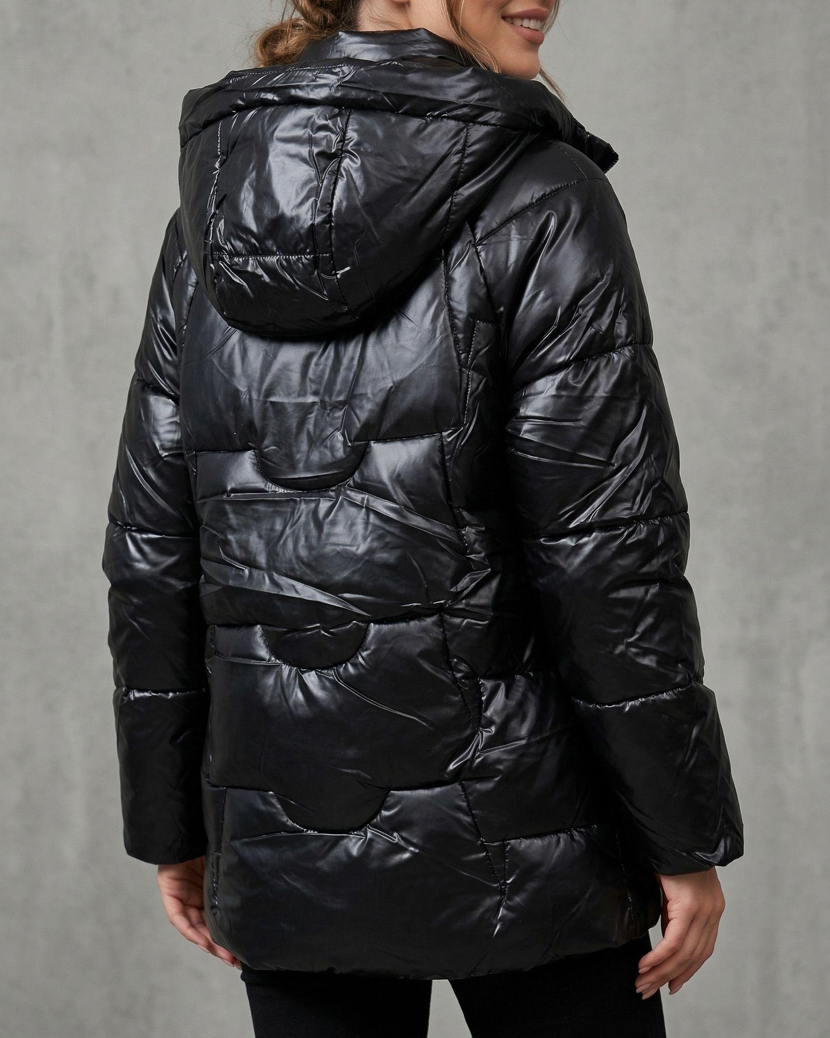 Parka Larga Brillante: Look Premium Contra el Frío-2