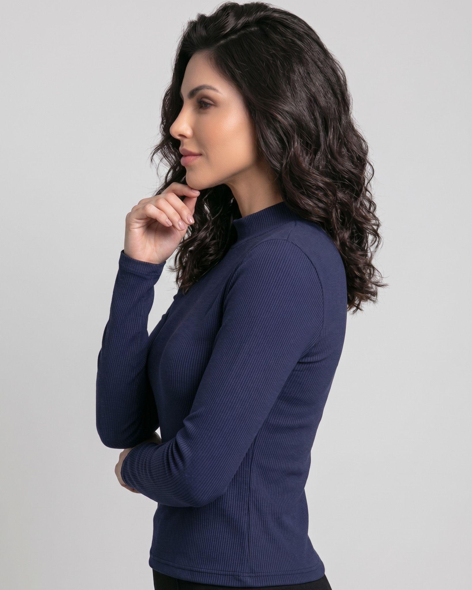 Polera Rib Pro: Cuello V, Moldeadora y Copas de Realce-2