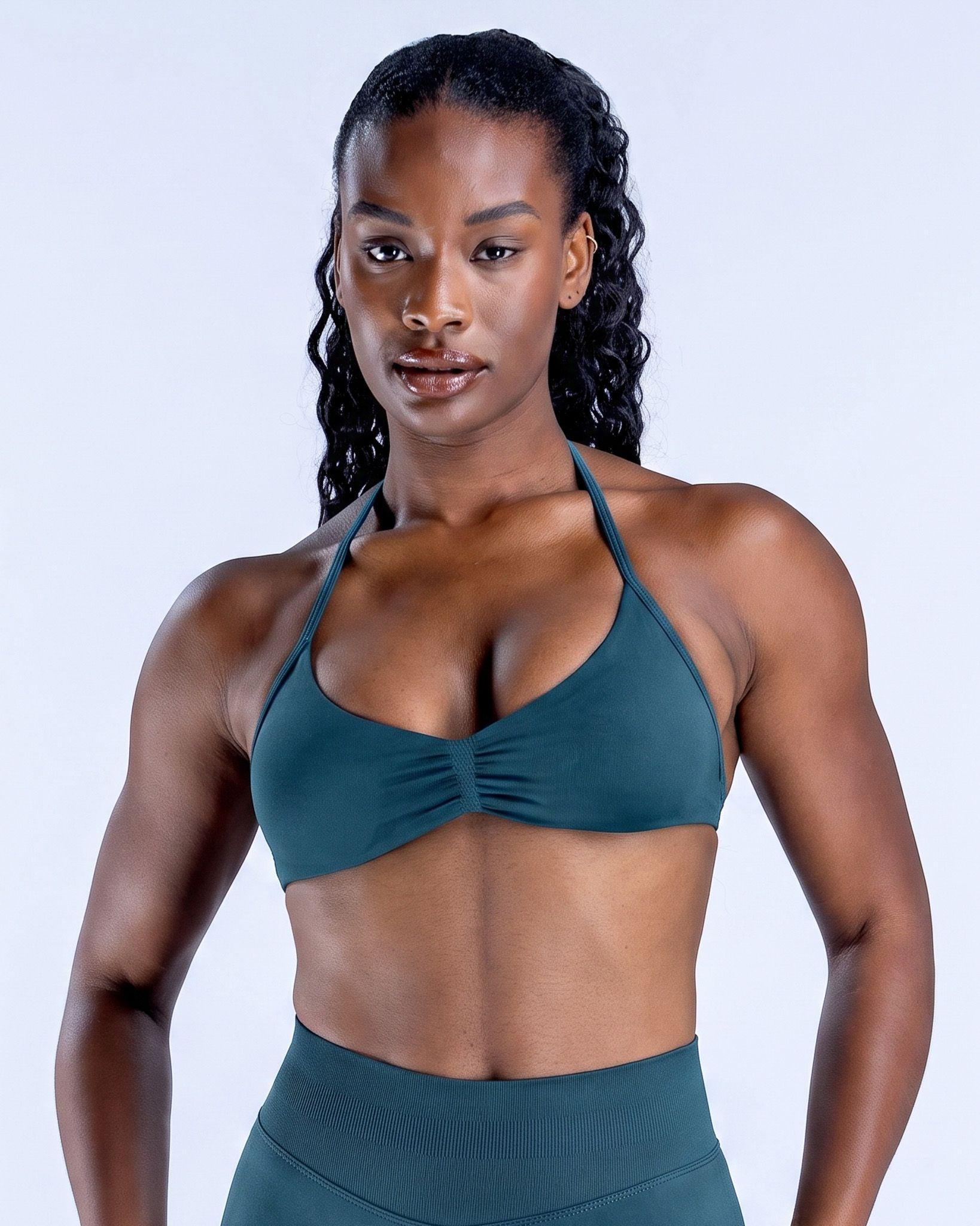 Top Sujetador Deportivo Halter Fitness Mujer - YJ332-3
