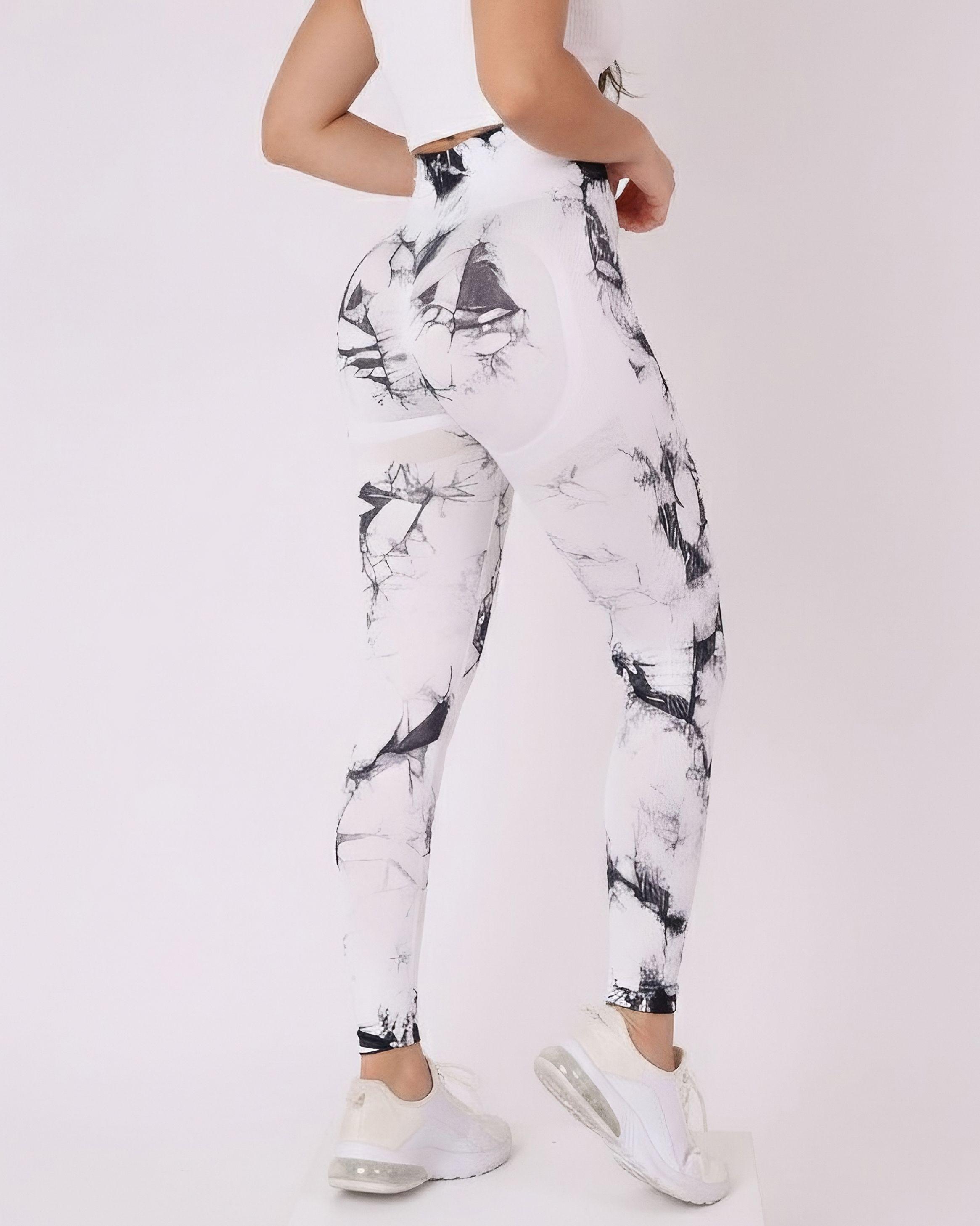 Calza Deportiva Mujer Levanta cola tie dye claro - HY33-1