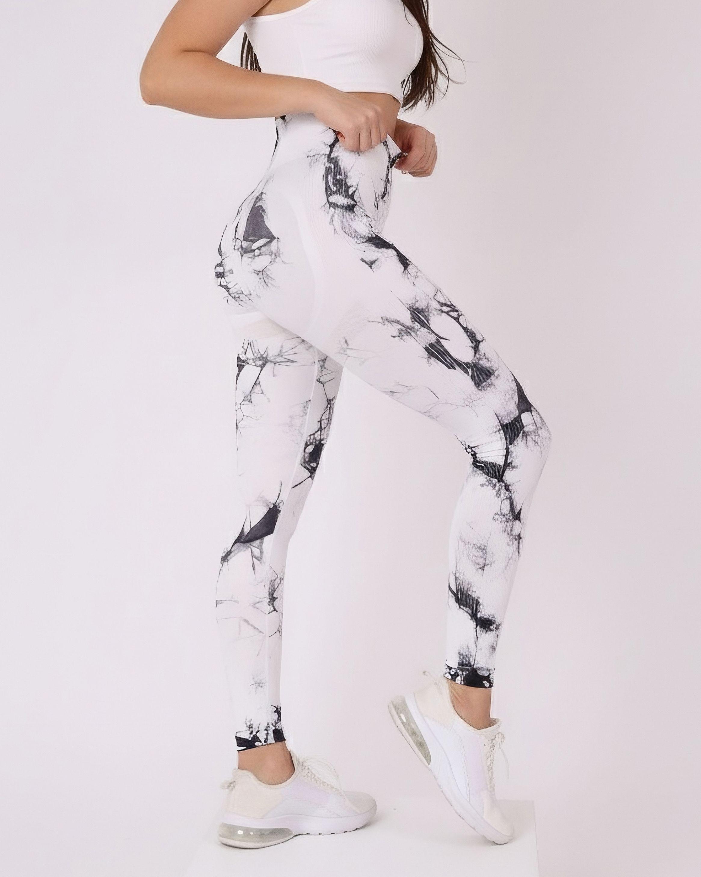 Calza Deportiva Mujer Levanta cola tie dye claro - HY33-2