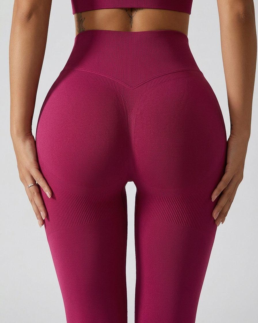 Calza Deportiva Premium Seamless Pretina Alta Levanta Cola-5