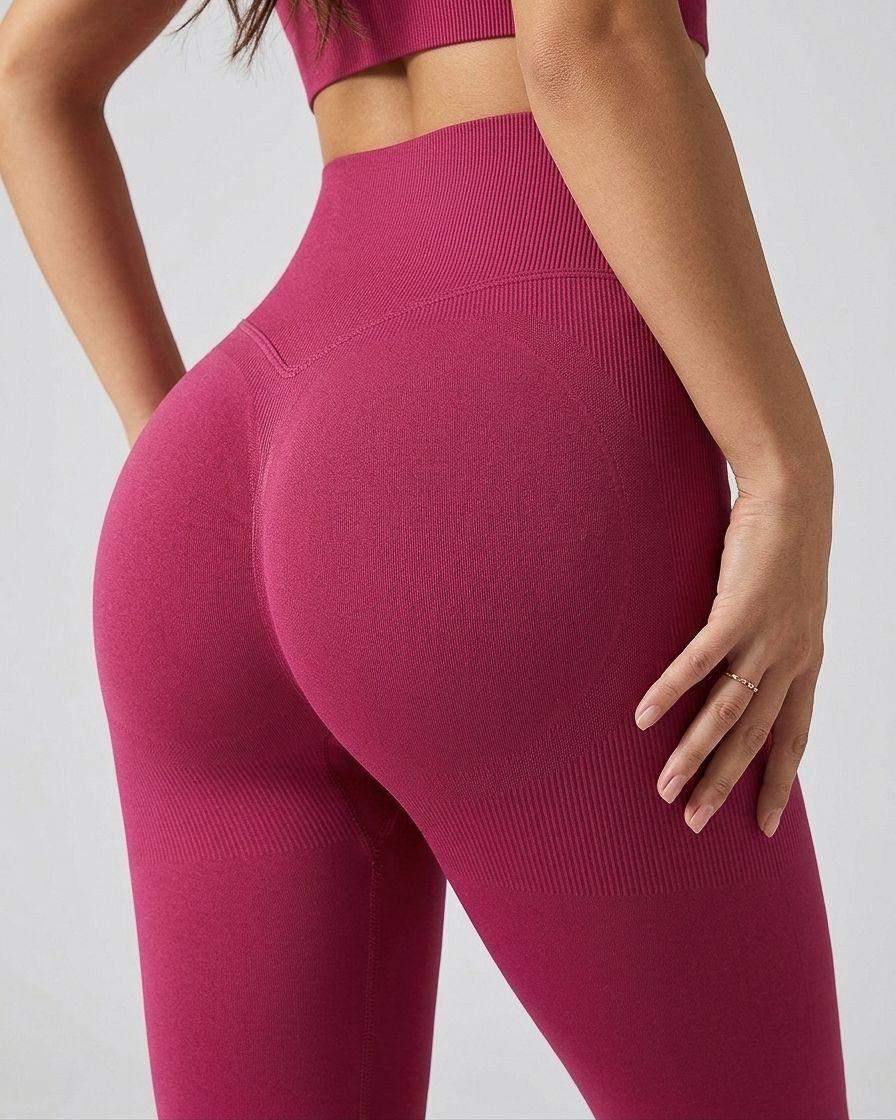 Calza Deportiva Premium Seamless Pretina Alta Levanta Cola-4