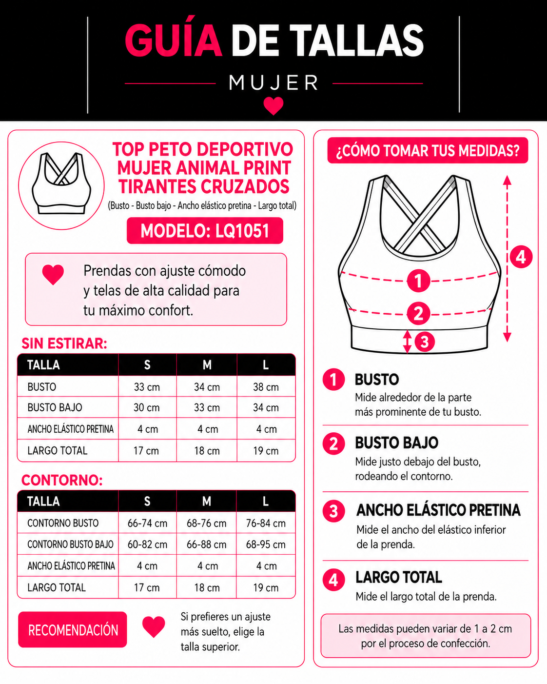 Top Peto Deportivo Mujer Animal Print Tirantes Cruzados-4