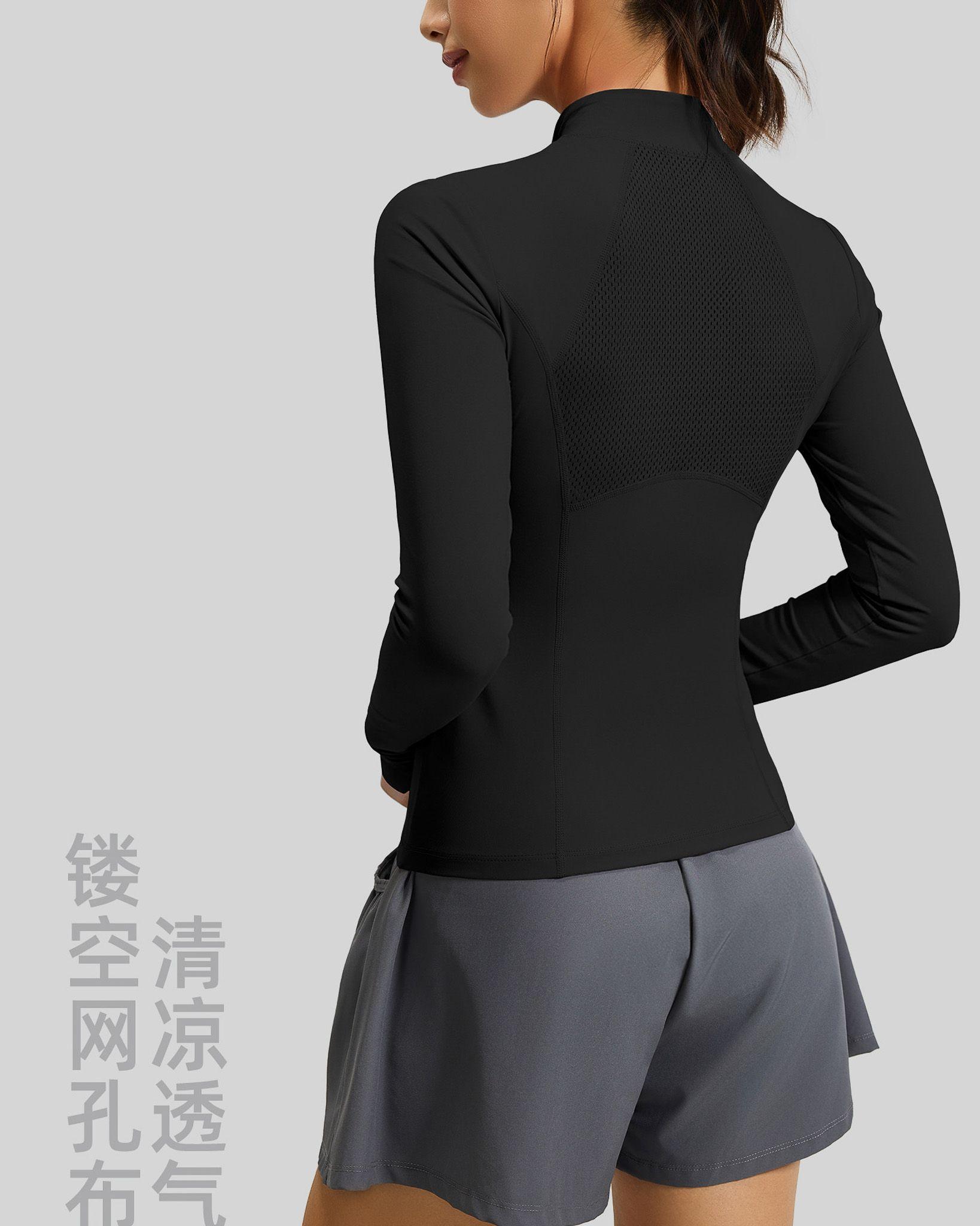 Polera Dry Fit Pro: Medio Cierre, Manga Larga y Calce Slim-3
