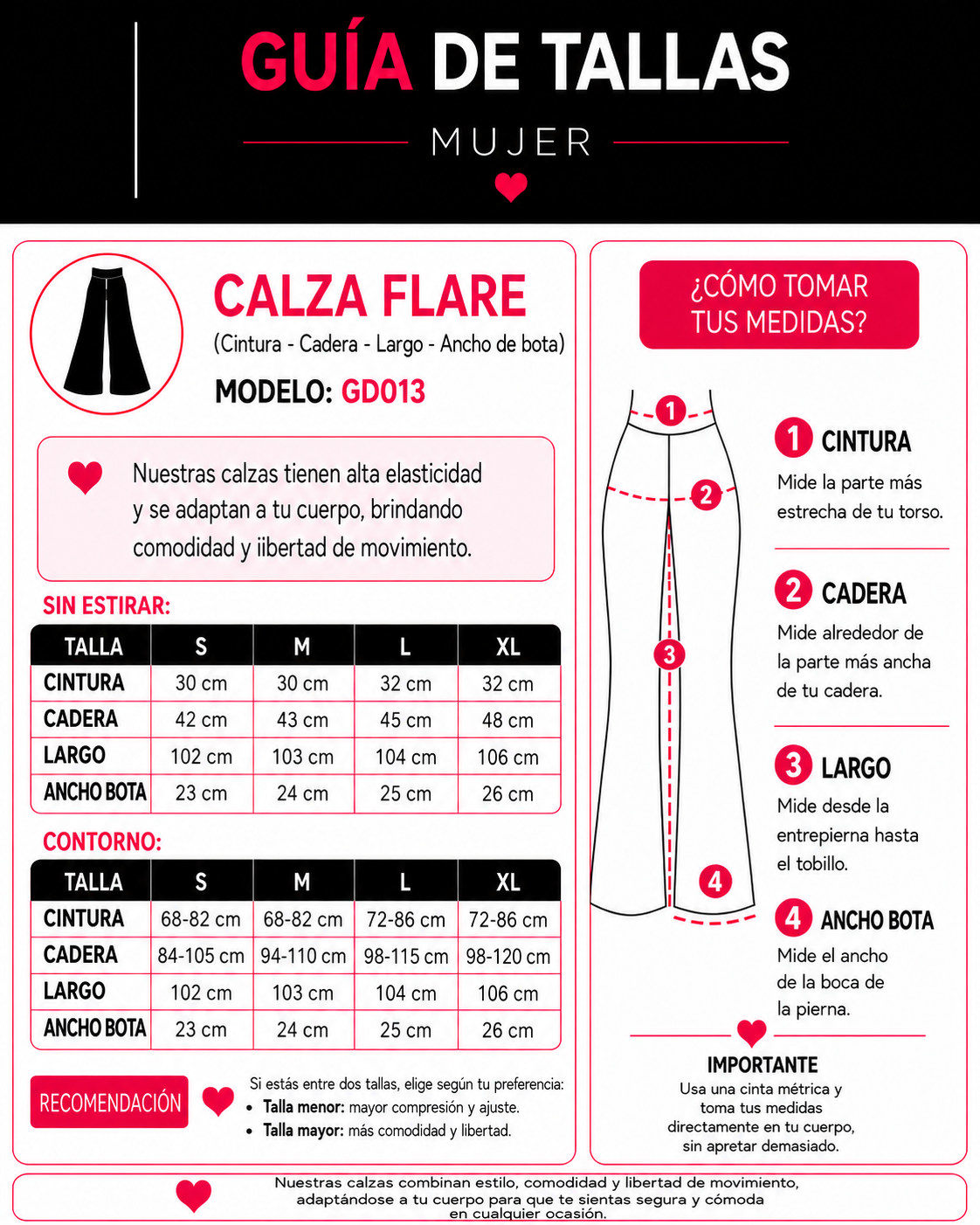 Calza Flare Faja Modeladora Oxford Tiro Alto Mujer-5