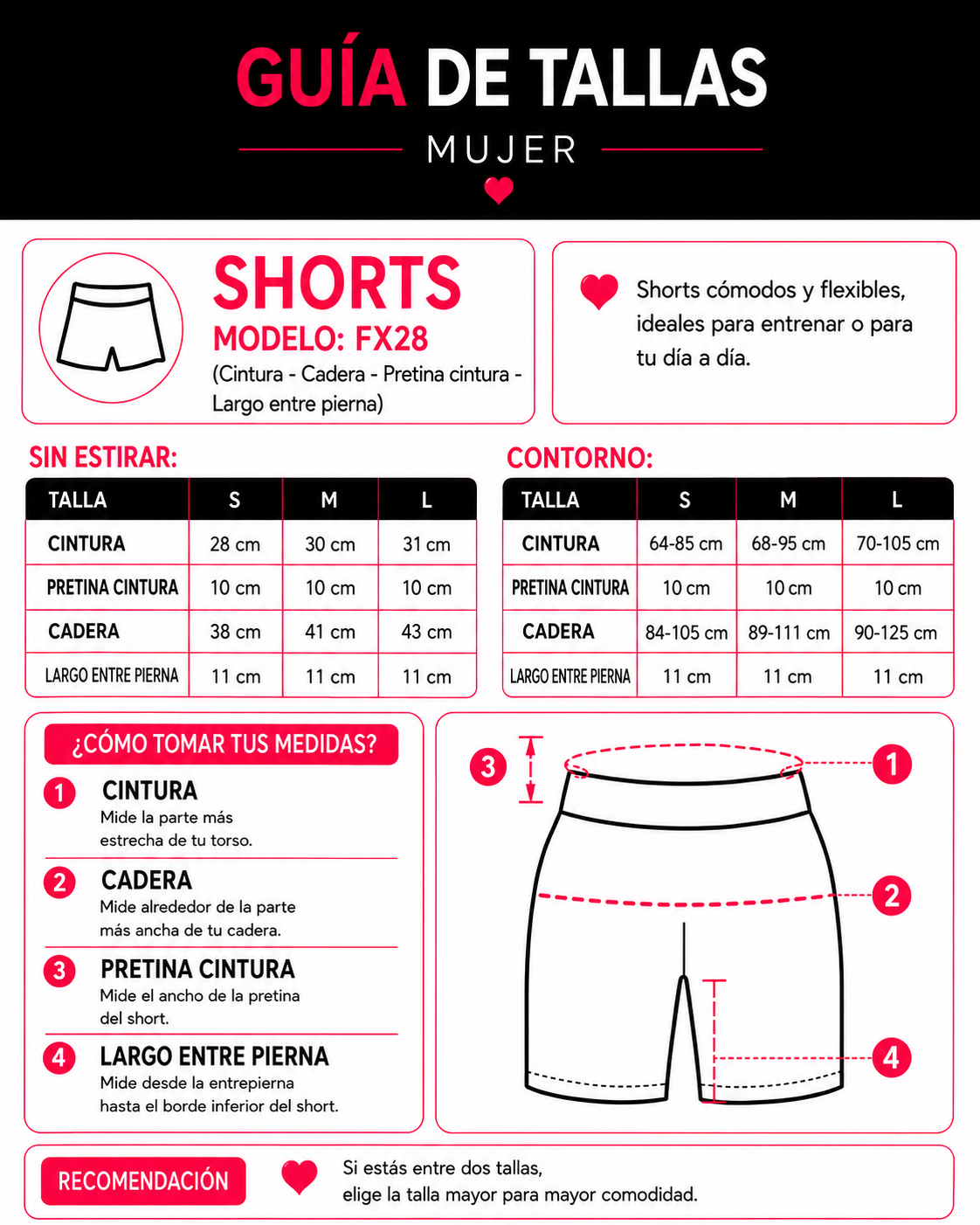 Short Deportivo Mujer Fitness Tiro Alto Push Up Origin-3