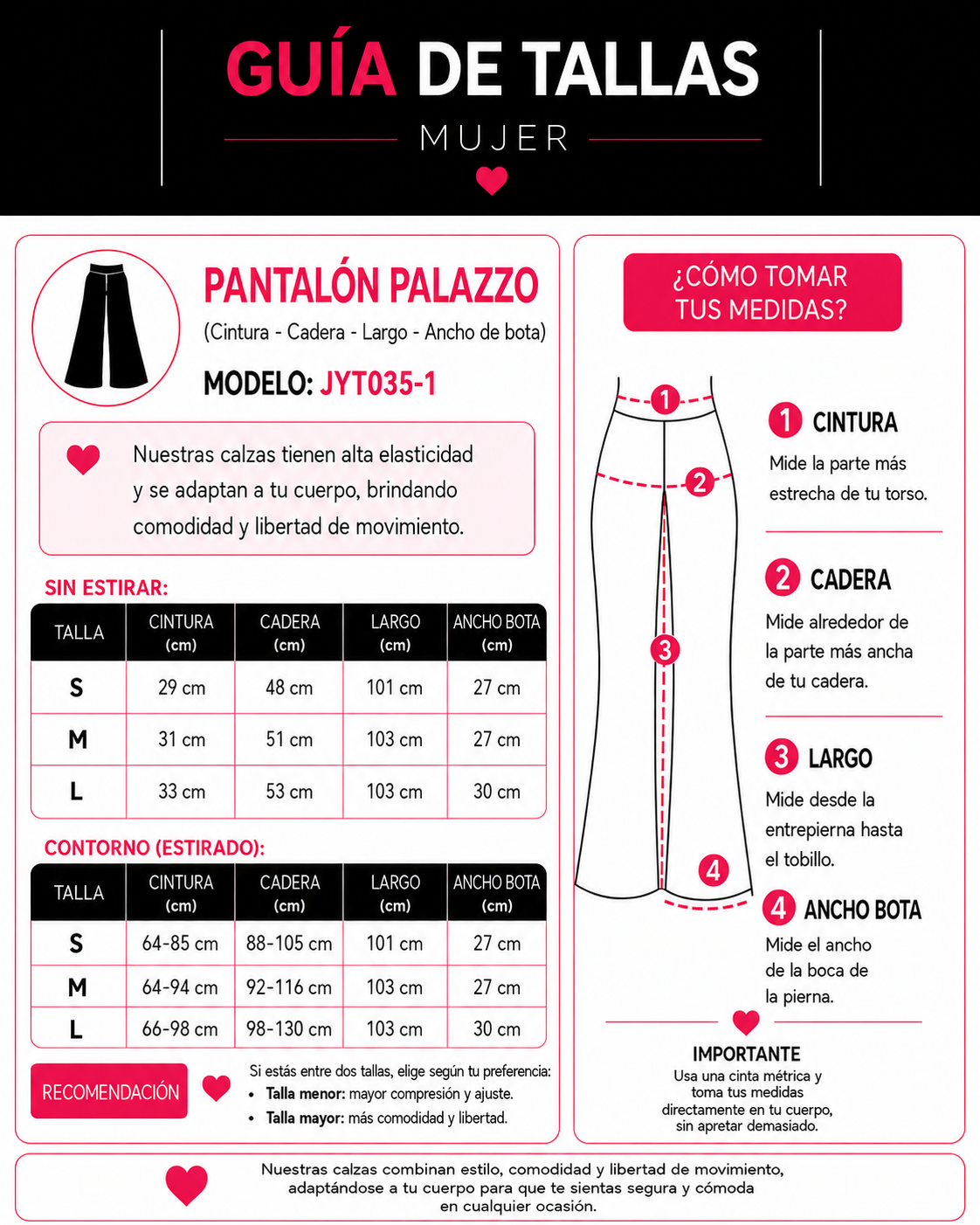Pantalón Deportivo Mujer Palazzo Tiro Alto Con Bolsillo-3