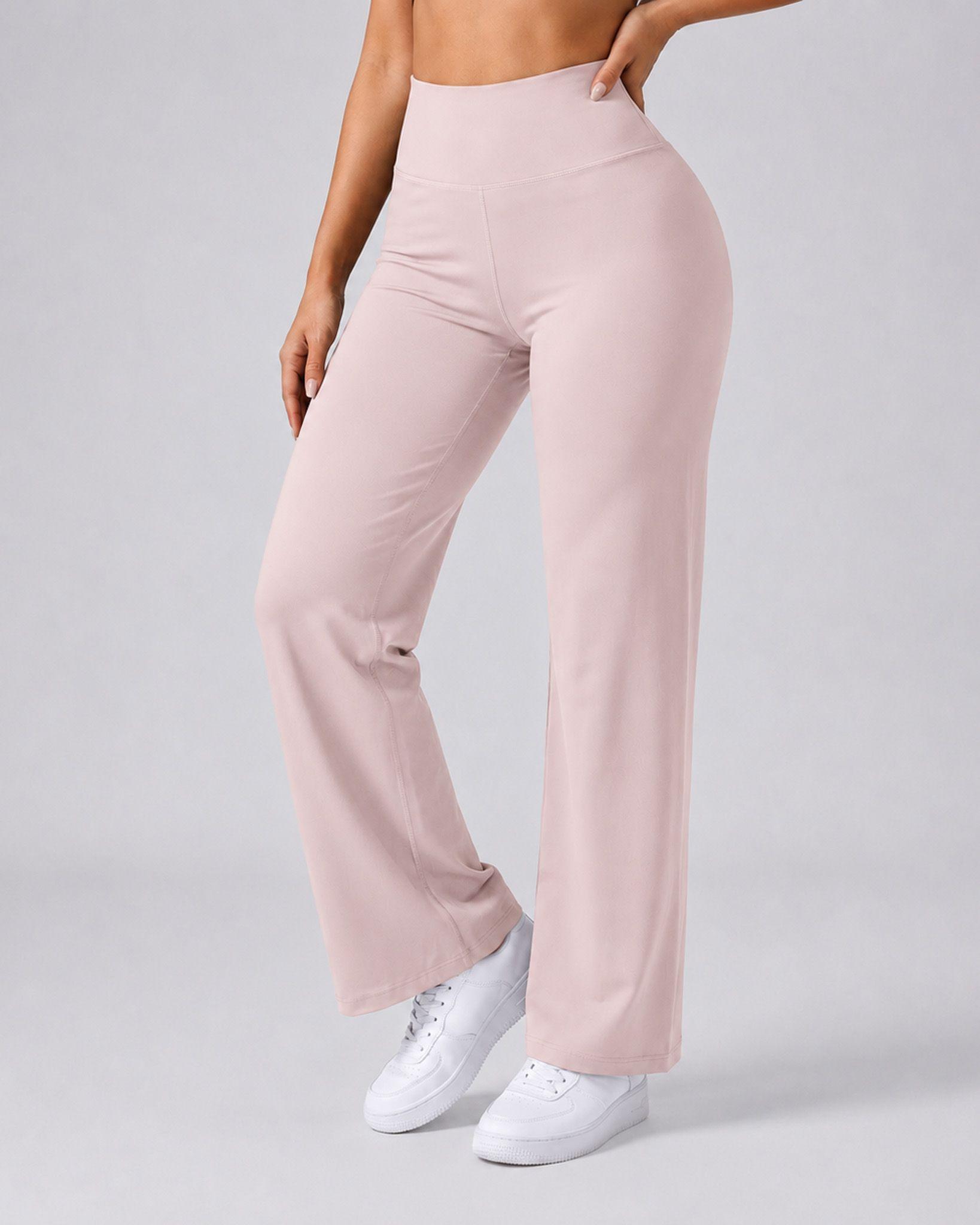 Pantalón Deportivo Mujer Palazzo Tiro Alto Con Bolsillo-0