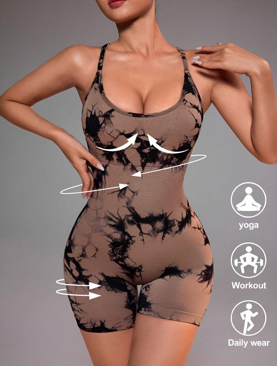 Mono Enterito Corto Push Up Para Mujer Faja Deportiva Bx113-2