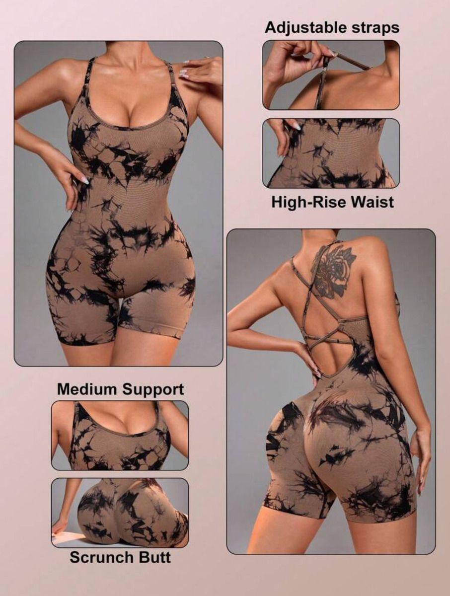 Mono Enterito Corto Push Up Para Mujer Faja Deportiva Bx113-3