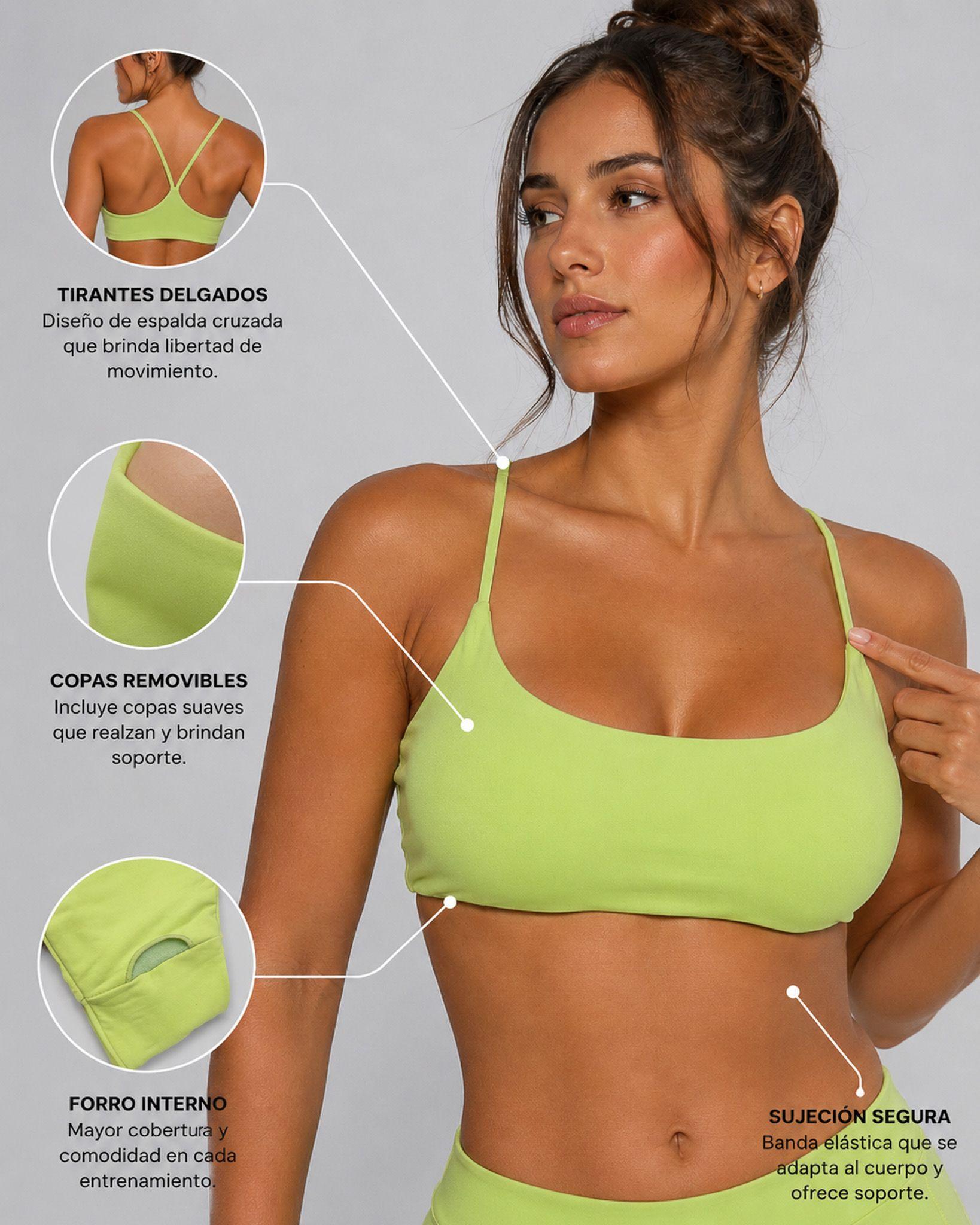 Peto Deportivo Mujer Tirantes Cruzados Top Fitness Yoga-2