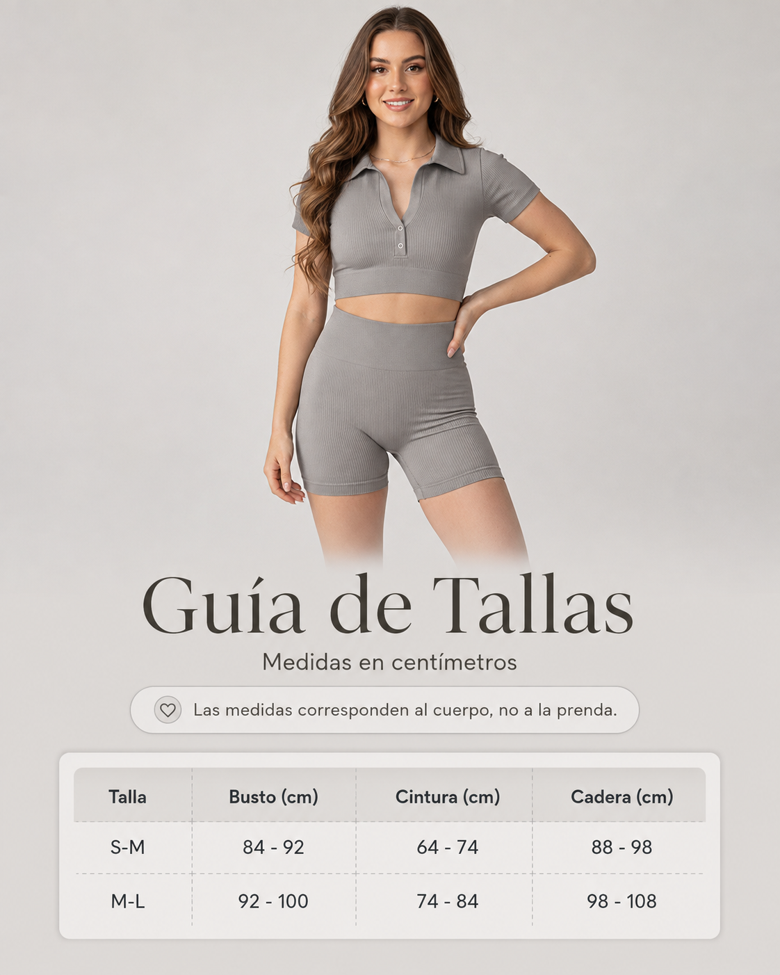 Conjunto Deportivo Mujer Peto con Cuello y Short - YJ259-3