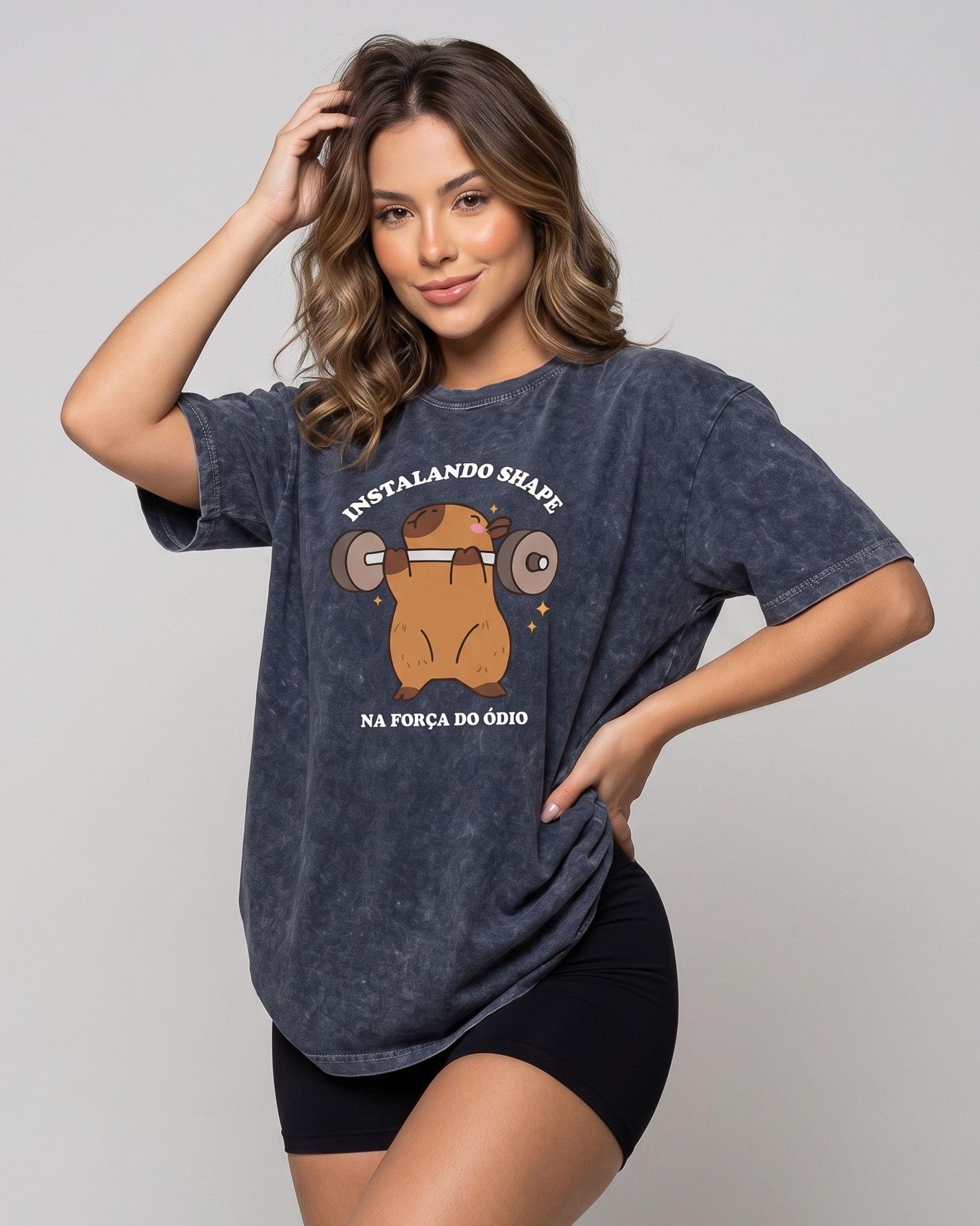 Polera Oversize Capybara - Vintage Gym Look Prelavada-0