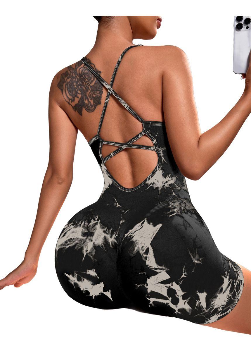 Mono Enterito Corto Push Up Para Mujer Faja Deportiva Bx113-1