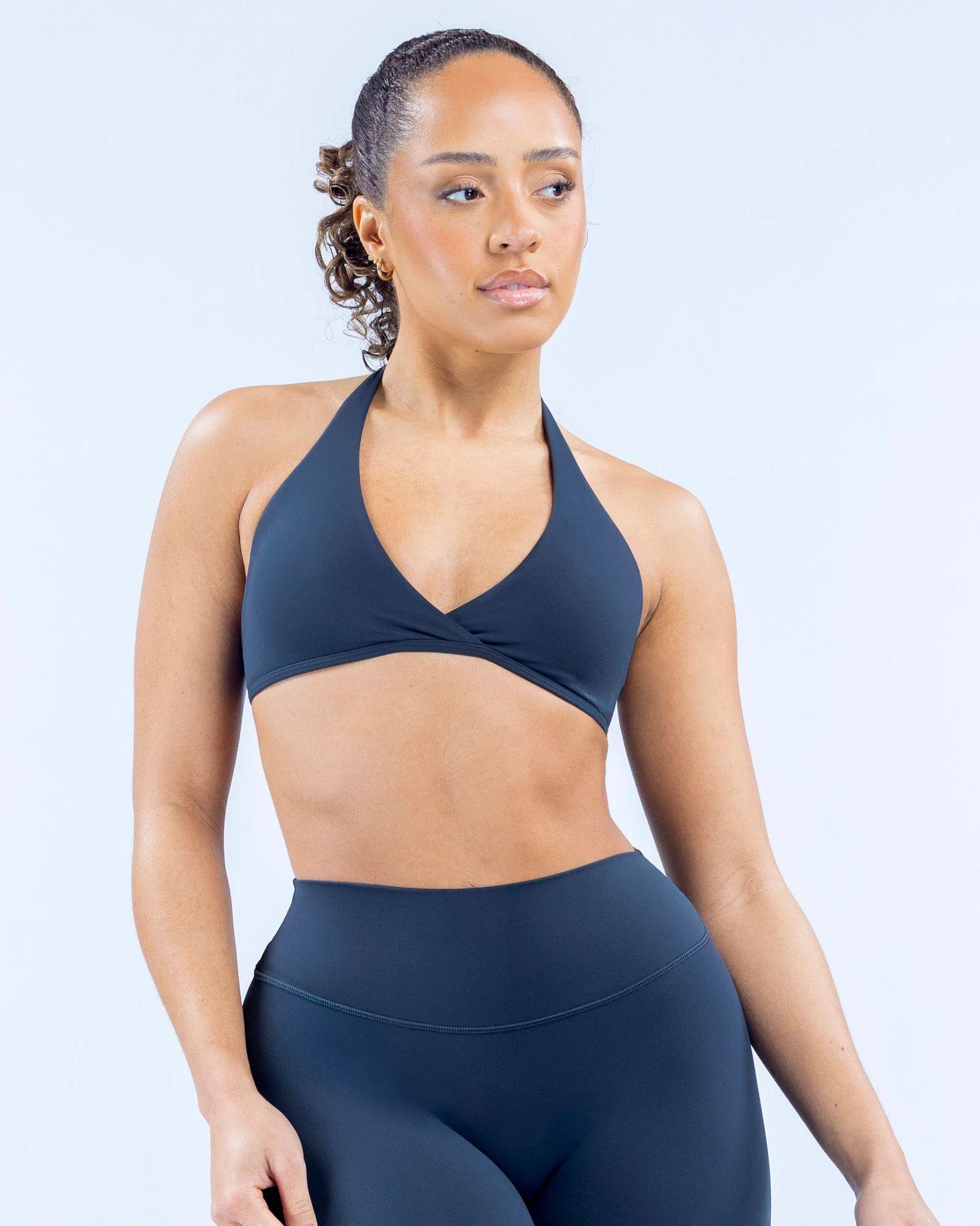 Peto Deportivo Mujer Sujetador Halter Escote V Origin-2