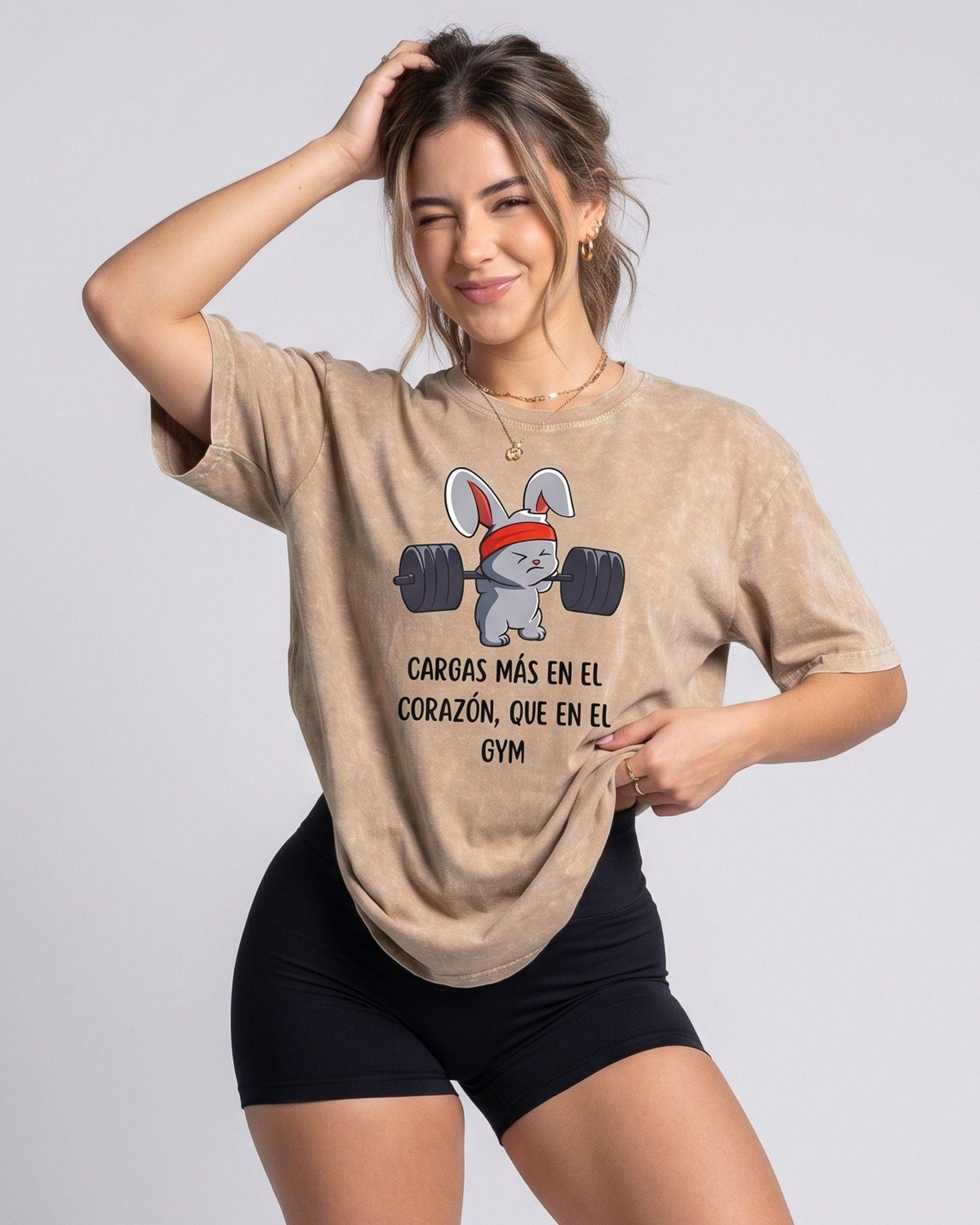 Polera Oversize Mujer Rabbit - Retro Gym Prelavada Premium-0