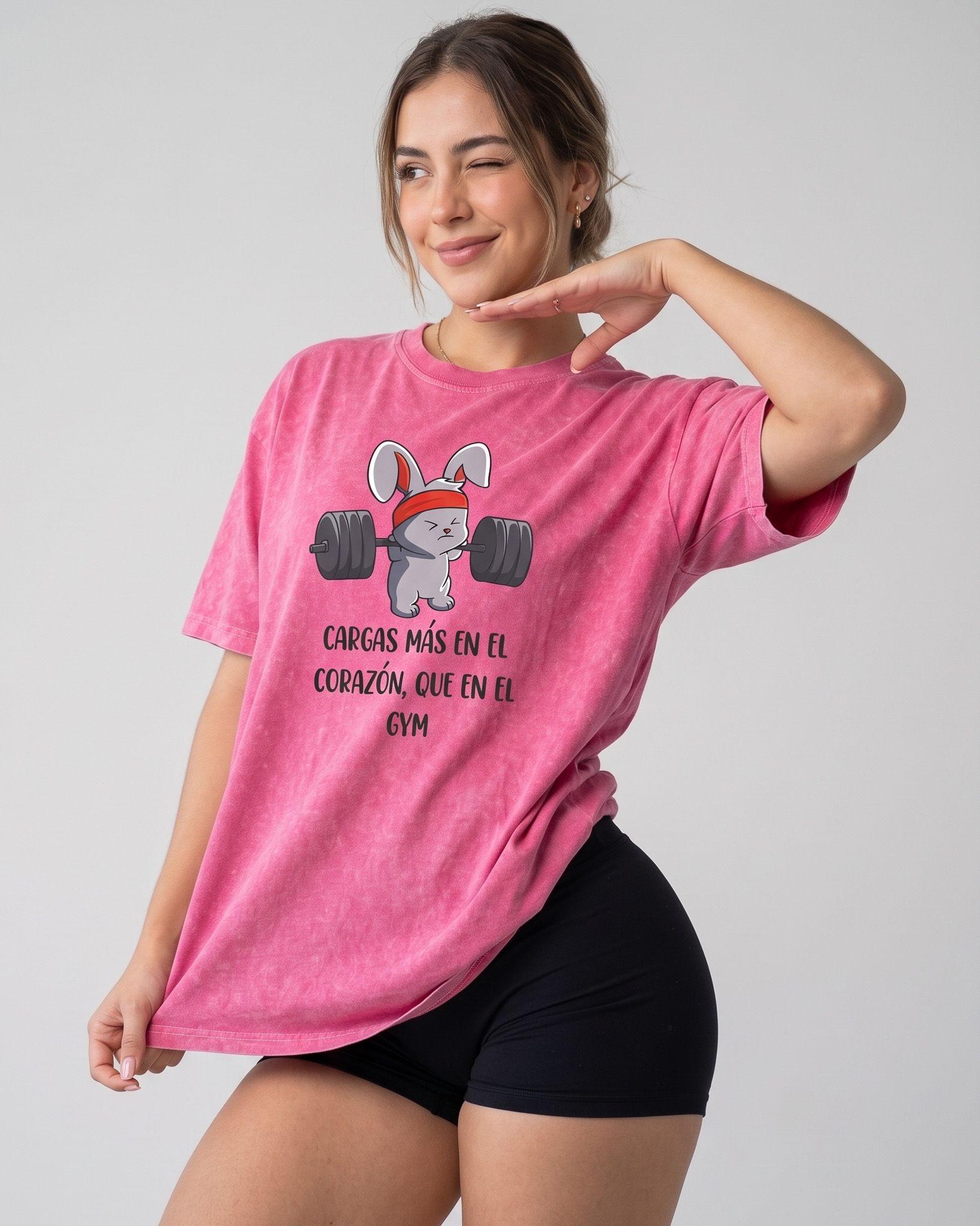 Polera Oversize Mujer Rabbit - Retro Gym Prelavada Premium-0