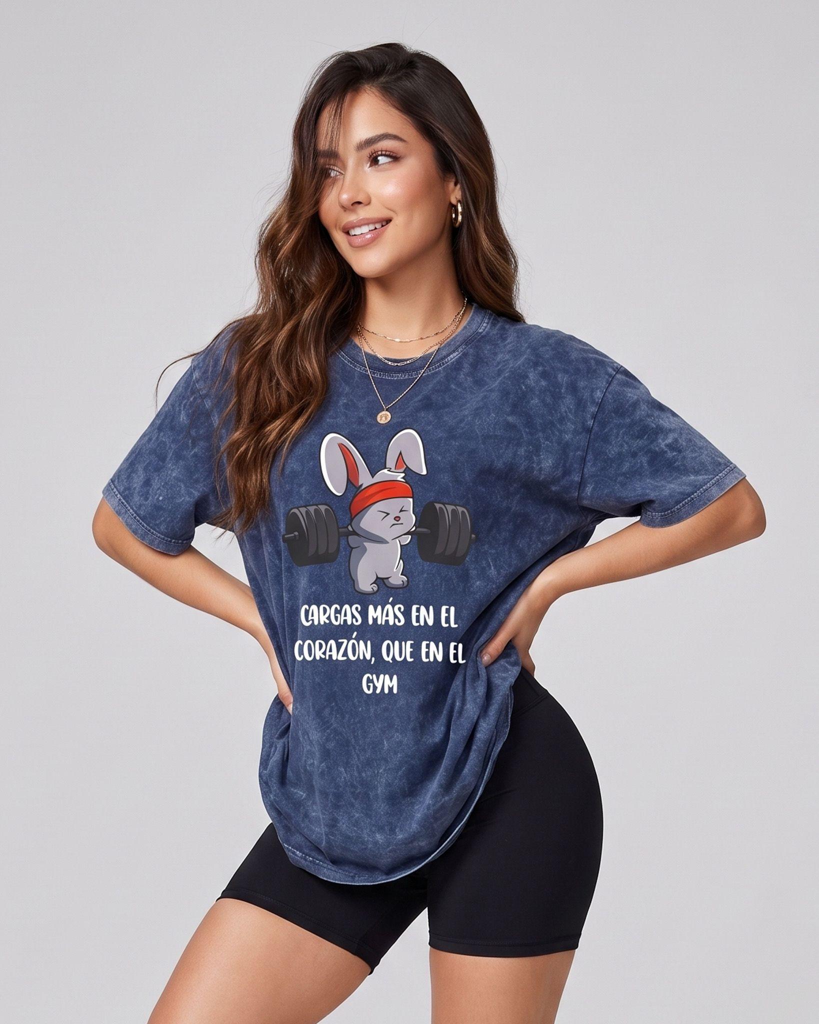 Polera Oversize Mujer Rabbit - Retro Gym Prelavada Premium-0
