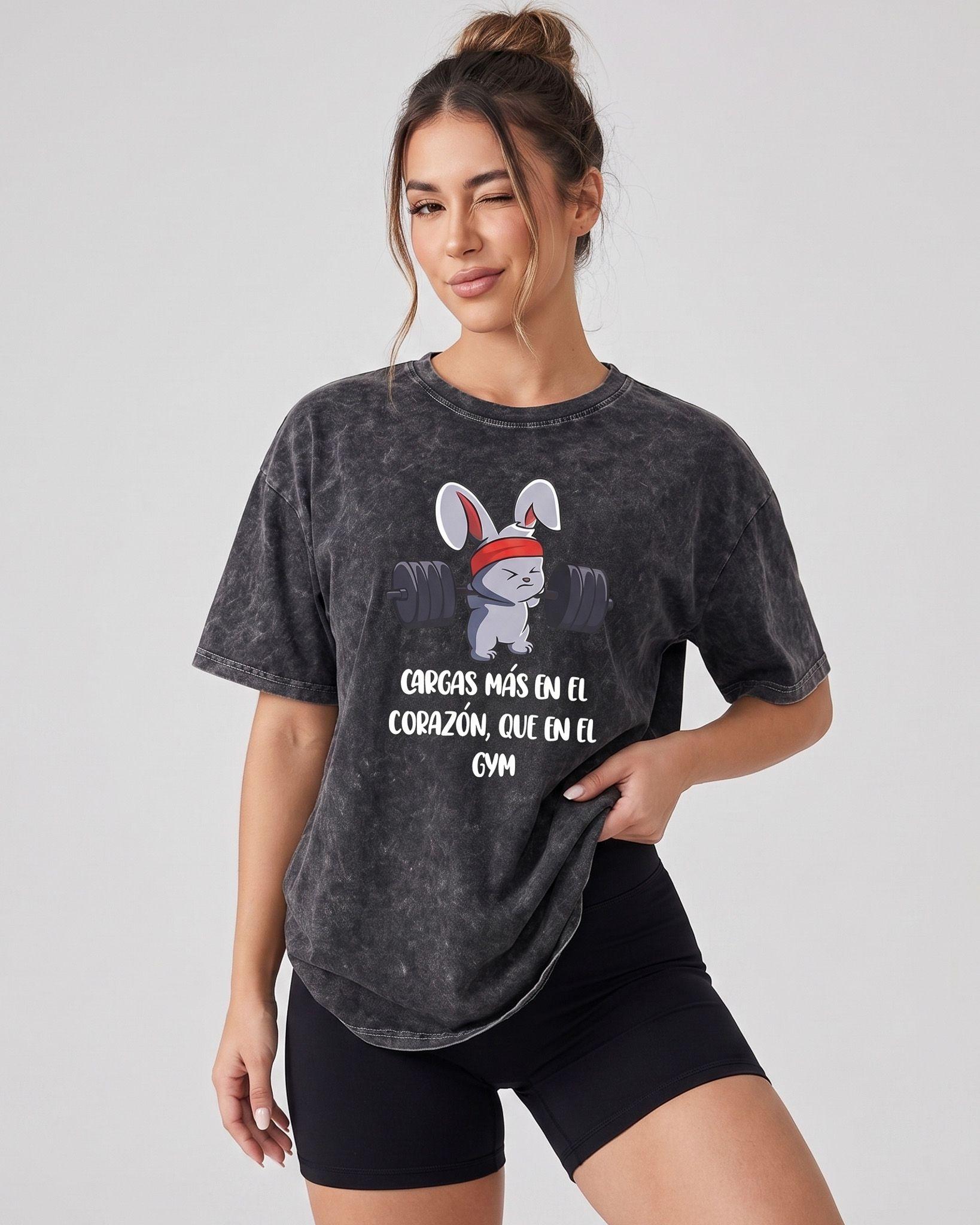 Polera Oversize Mujer Rabbit - Retro Gym Prelavada Premium-0