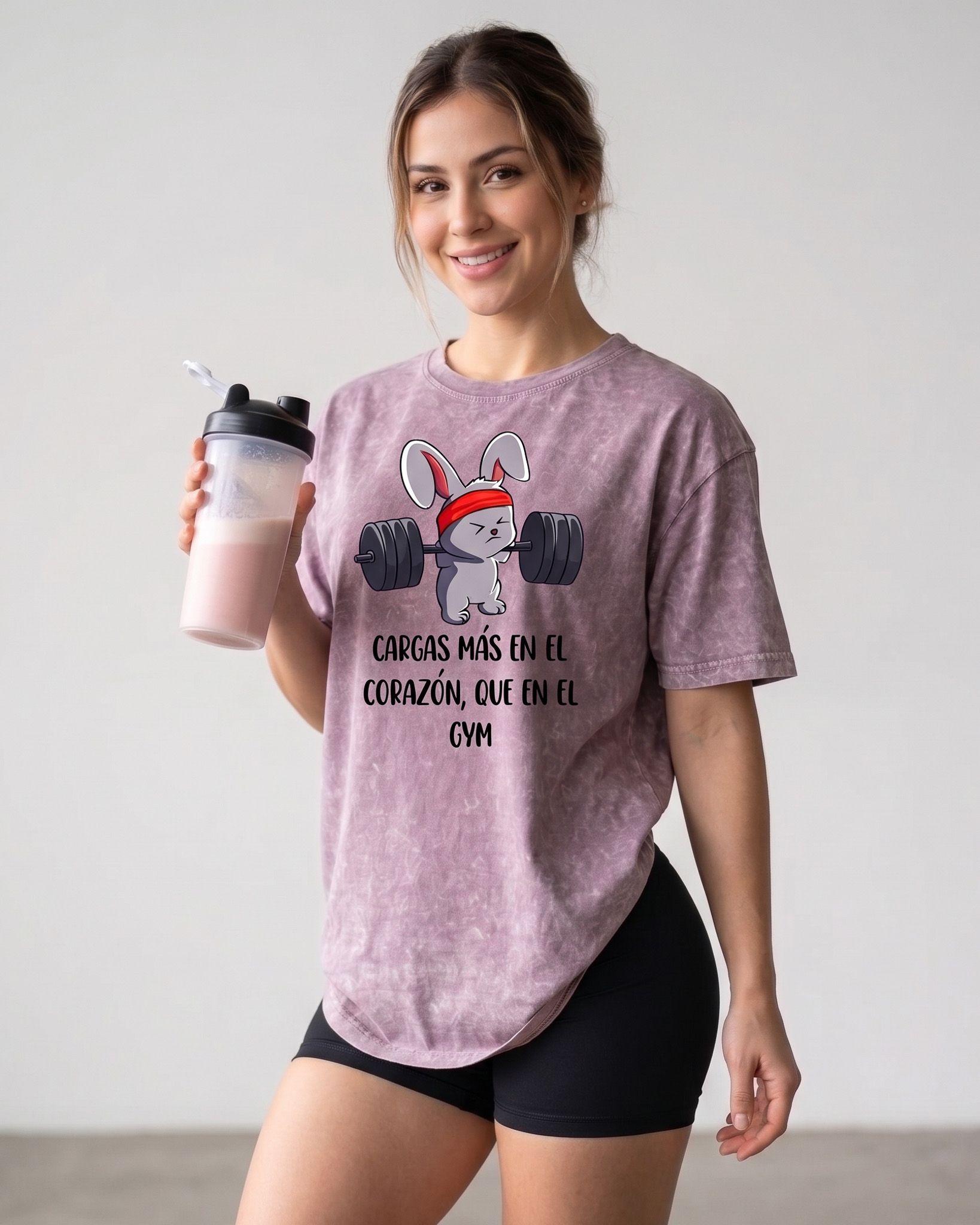 Polera Oversize Mujer Rabbit - Retro Gym Prelavada Premium-0