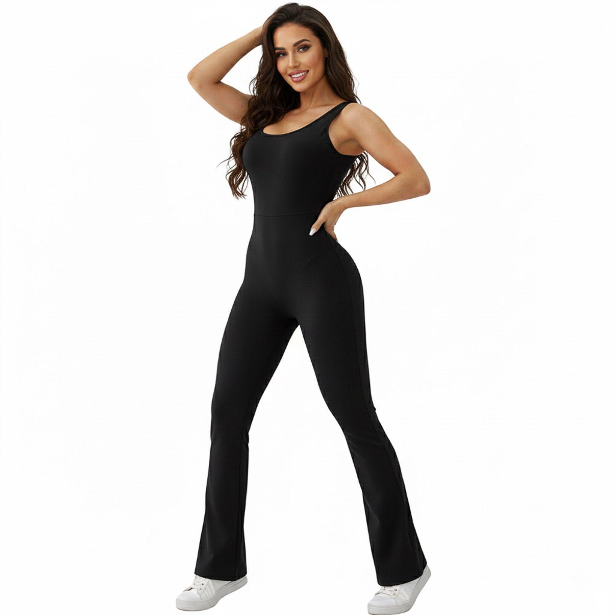 Enterizo Flare Fascinante con Detalle en la Espalda-0