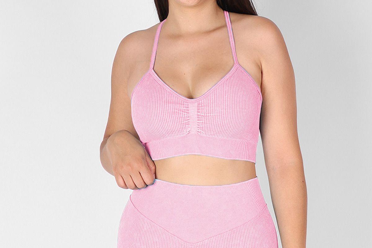 Conjunto Deportivo Calza Larga Y Peto Rib Prelavado Push Up-1