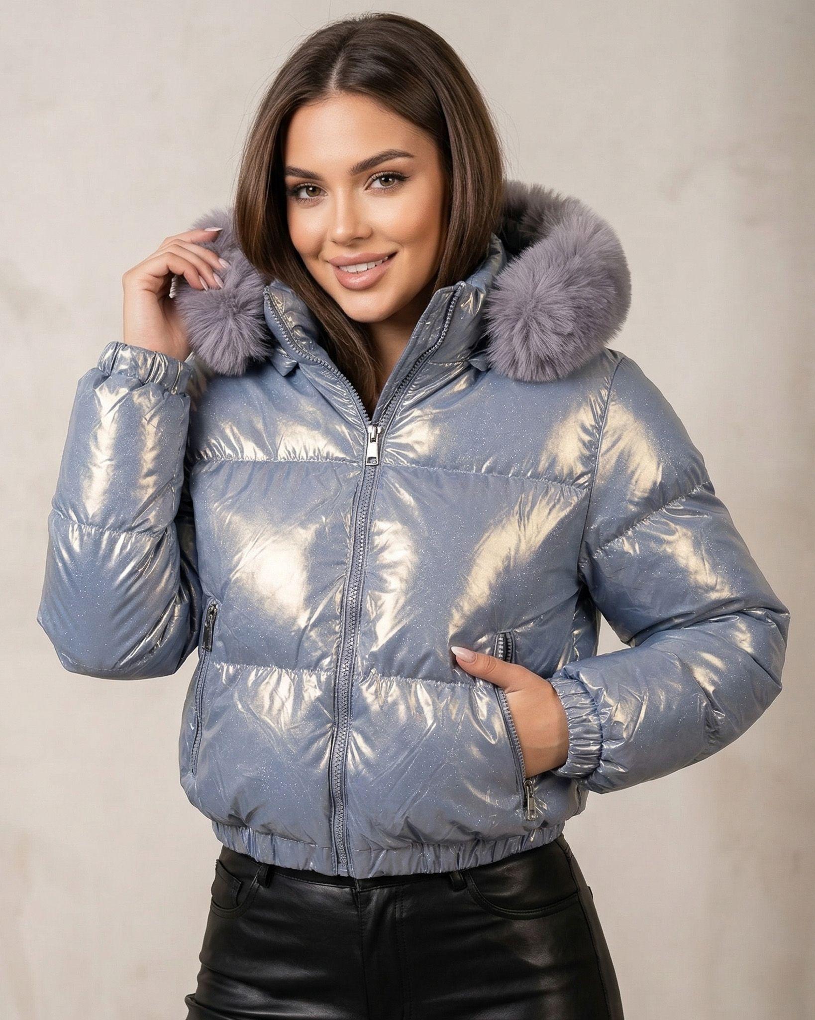 Puffa Reversible Metalizada: Dos Estilos, Máximo Abrigo-0