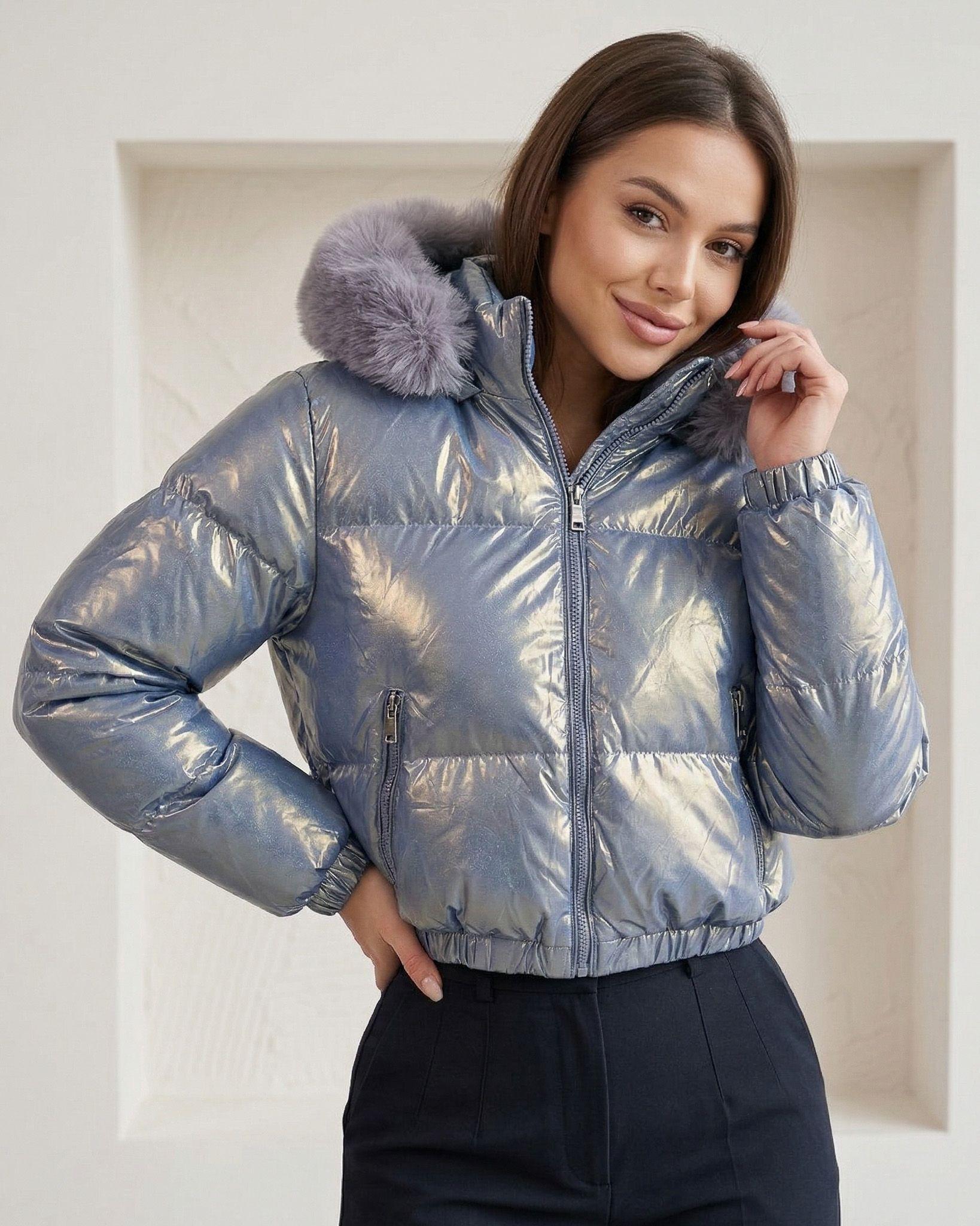 Puffa Reversible Metalizada: Dos Estilos, Máximo Abrigo-5