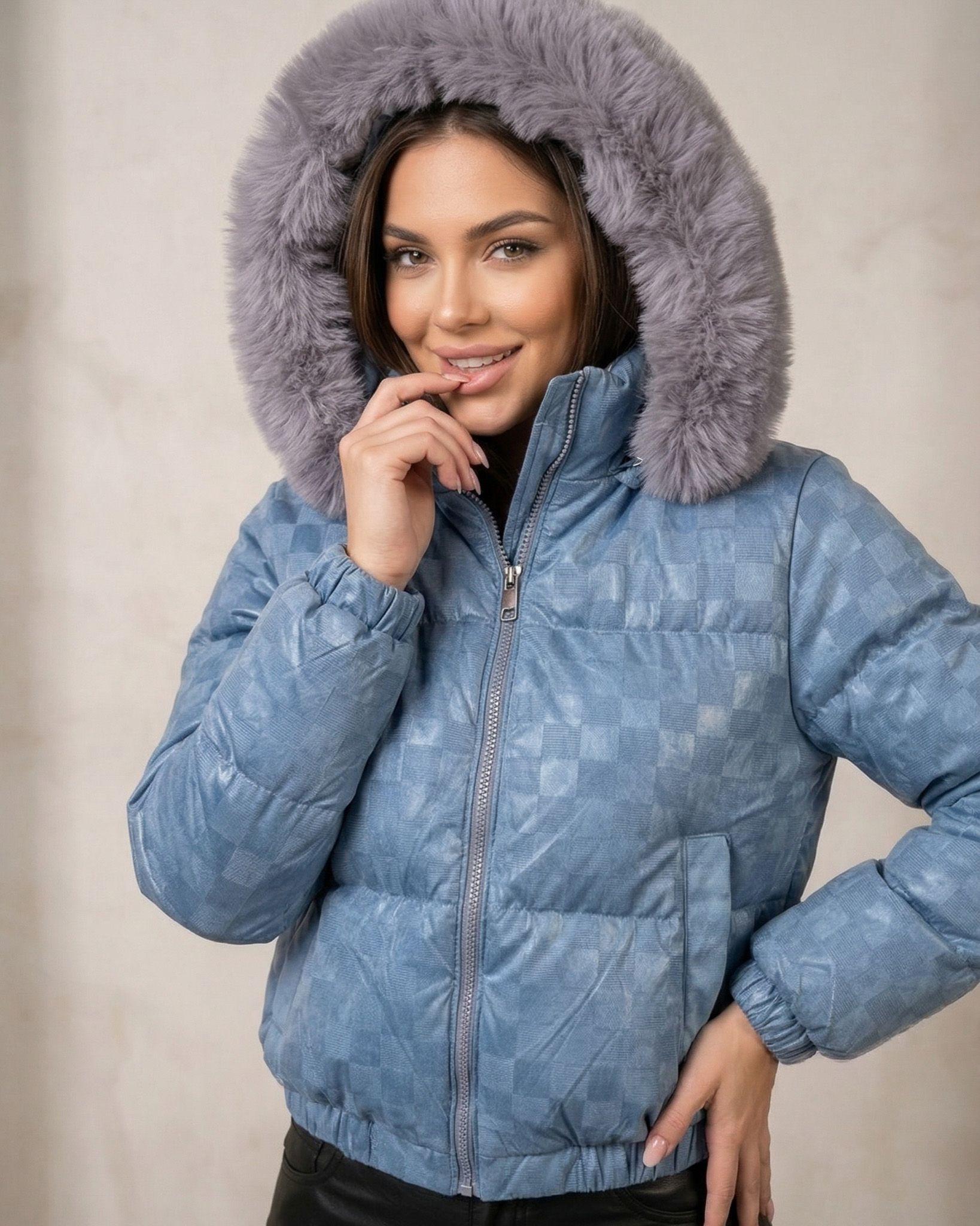 Puffa Reversible Metalizada: Dos Estilos, Máximo Abrigo-6