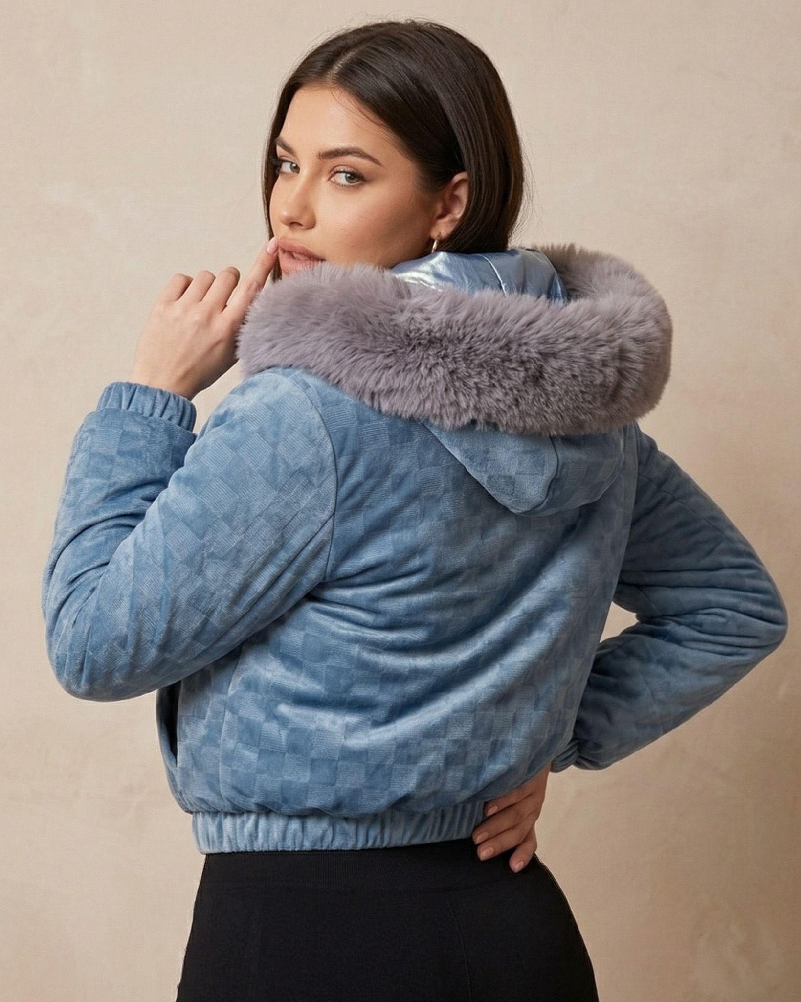 Puffa Reversible Metalizada: Dos Estilos, Máximo Abrigo-7