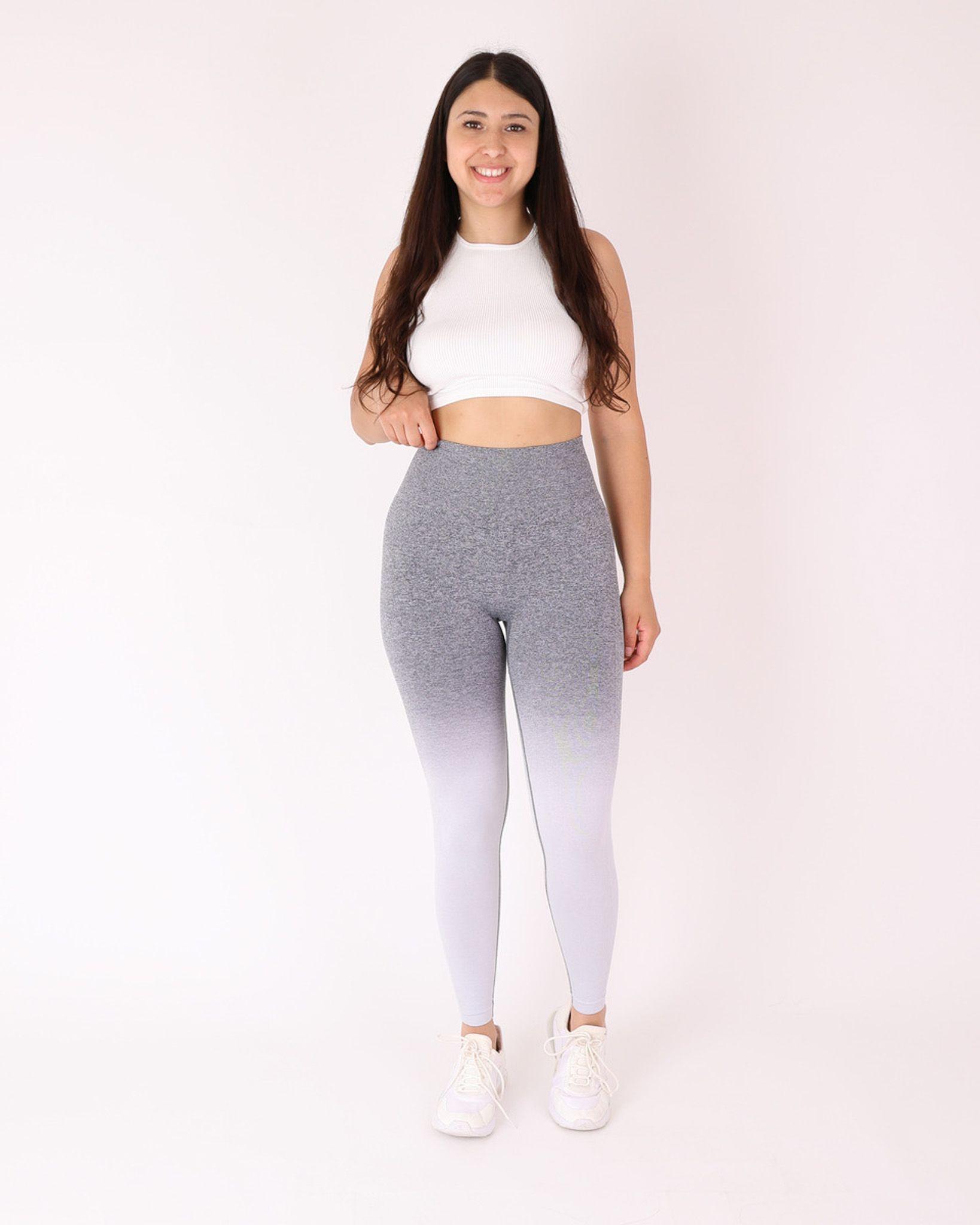 Pack 3 Calzas Deportiva Diseño Degradado Con Efecto Push Up-5