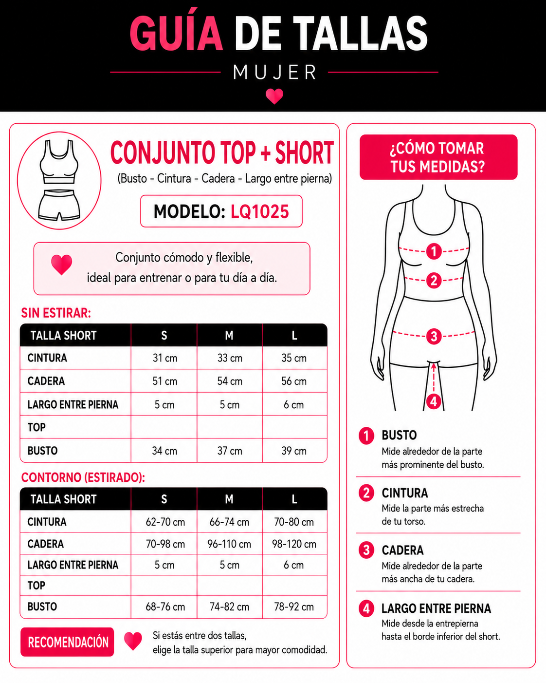 Conjunto Deportivo Mujer Top y Short-4