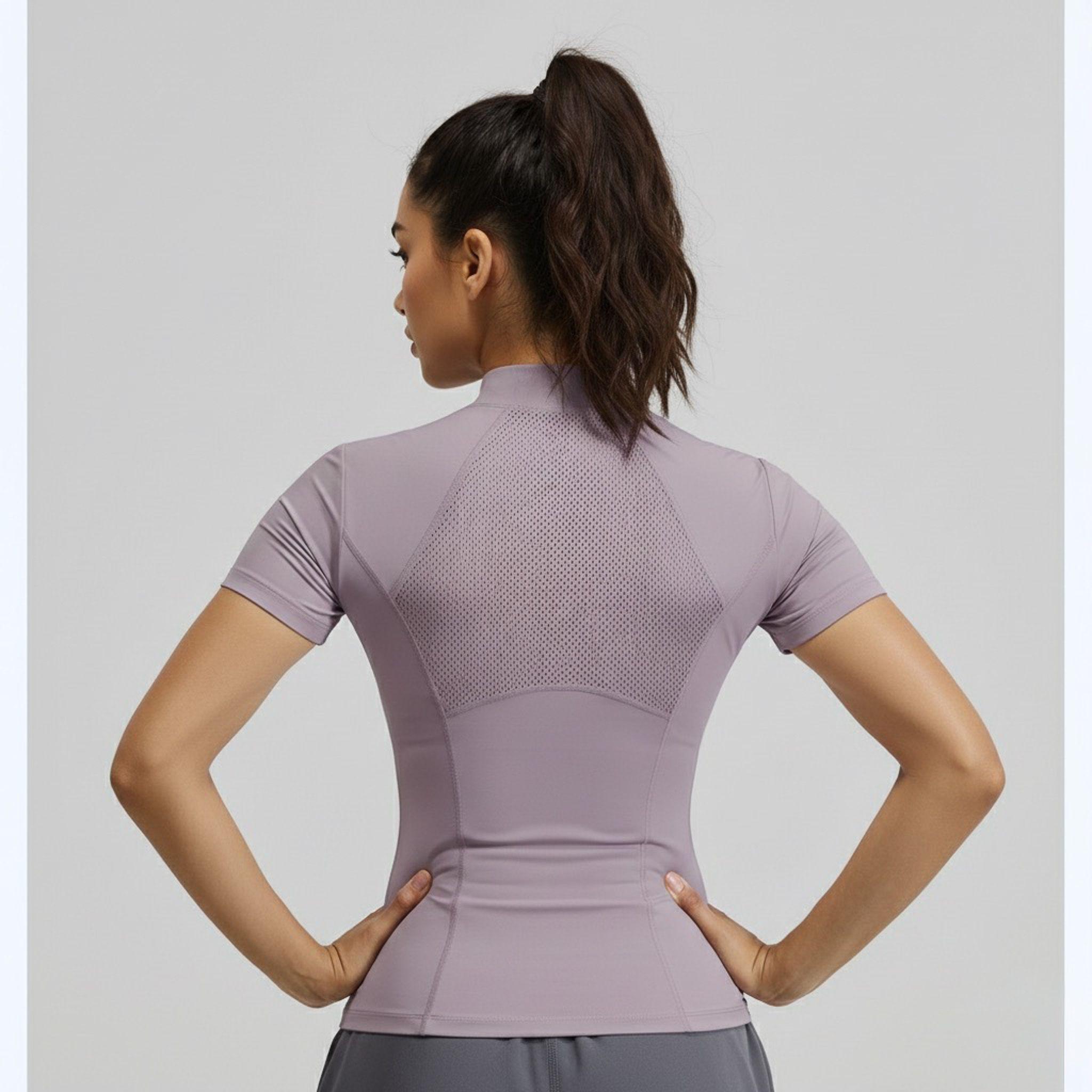 Polera Deportiva Antitranspirante con Cierre Delantero-2