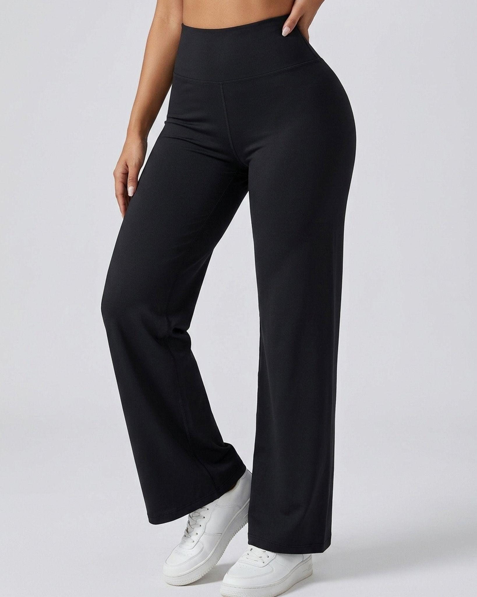 Pantalón Palazzo Fluido Tiro Alto Bolsillo Cintura Trasera-3