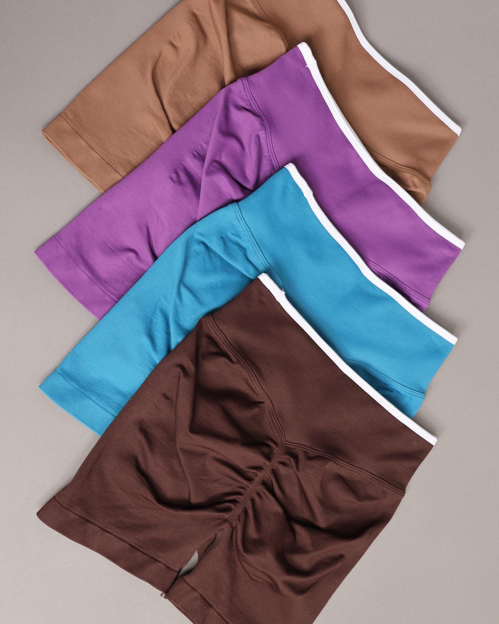 Short Deportivo Seamless Push Up Pretina Bicolor Gym-3