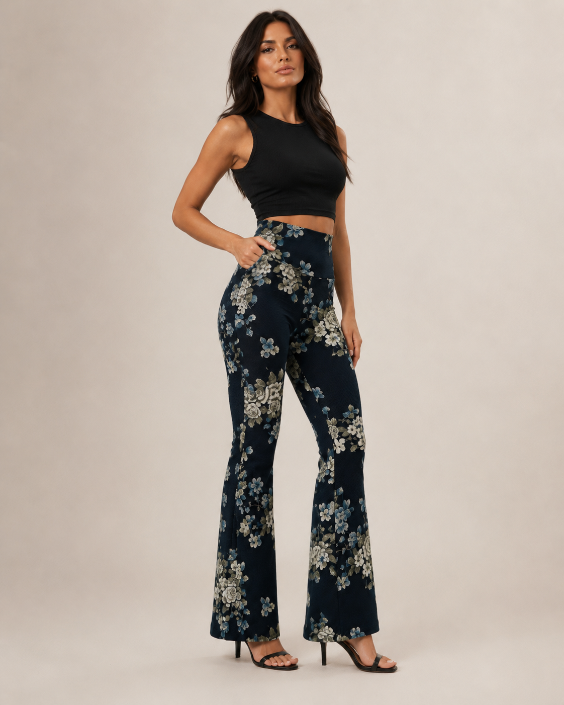 Pantalon Pata De Elefante Flare Confección Nacional-0