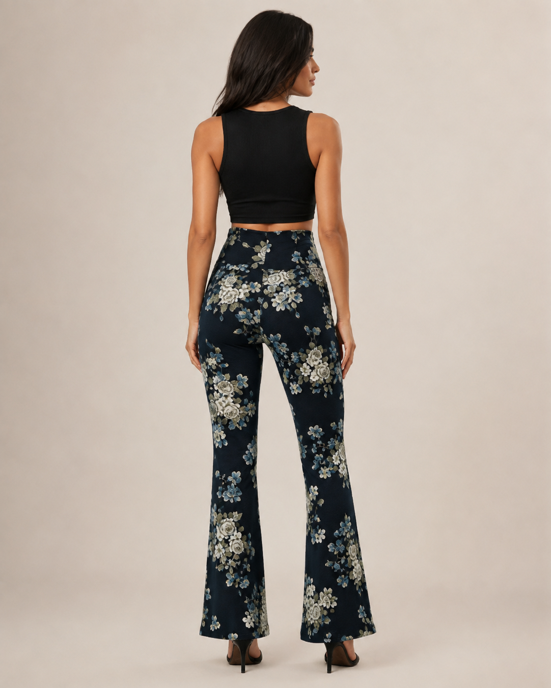 Pantalon Pata De Elefante Flare Confección Nacional-1