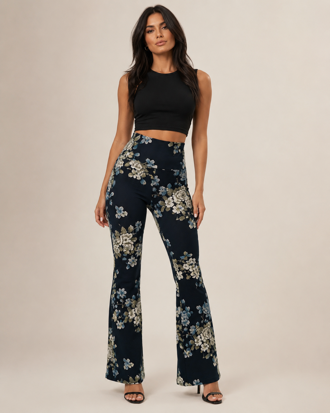Pantalon Pata De Elefante Flare Confección Nacional-2
