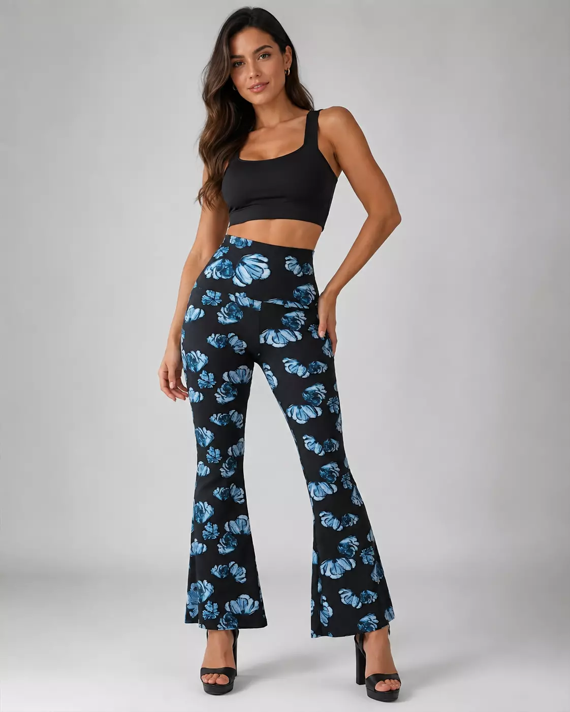Pantalon Pata De Elefante Flare Confección Nacional-0