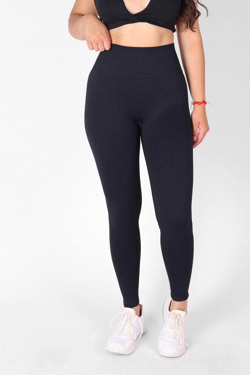 Calza Negra Deportiva Push Up Levanta Cola - Premium Negro-2