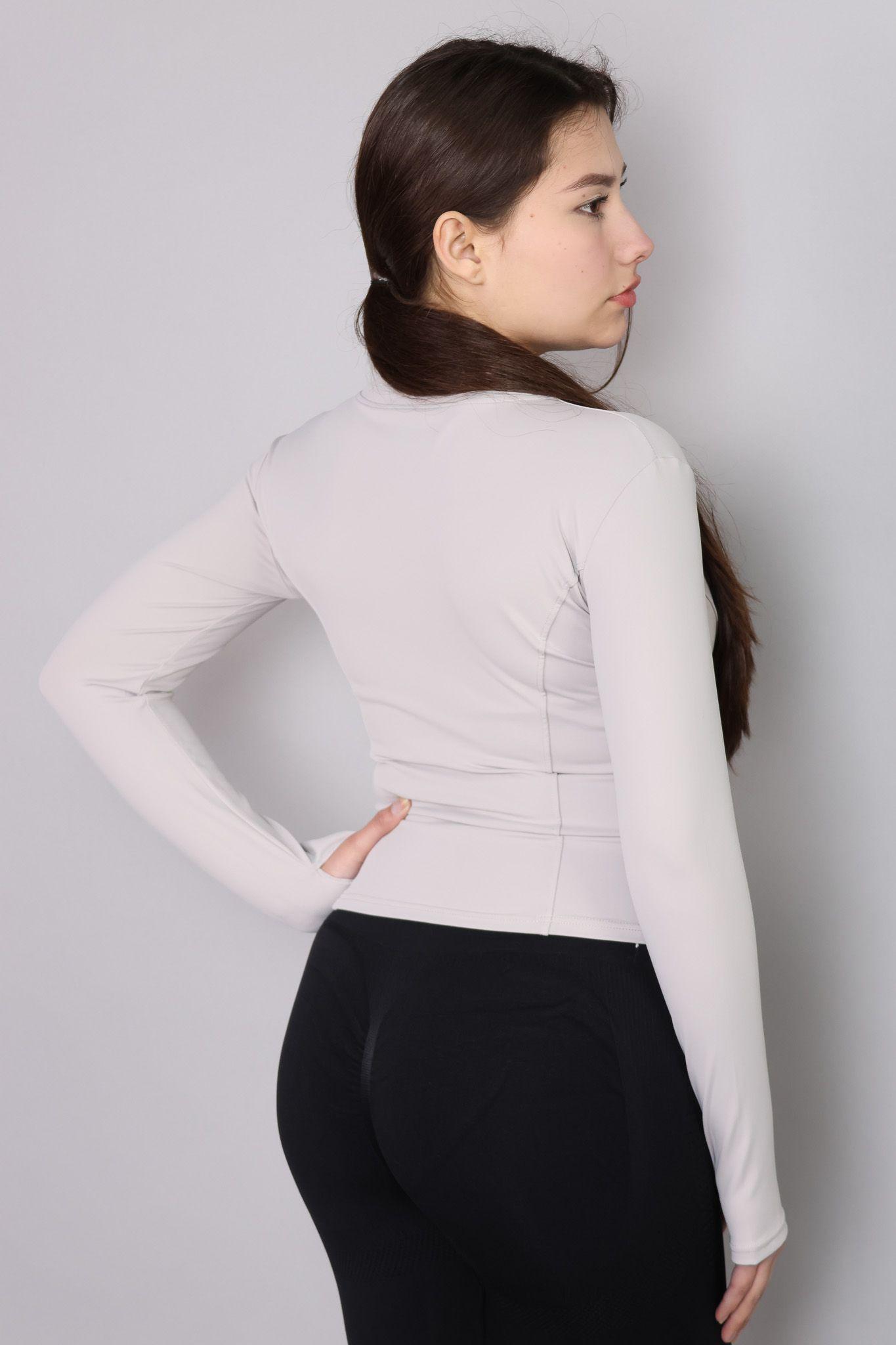Chaqueta Deportiva Con Cierre Austada Para Mujer-2