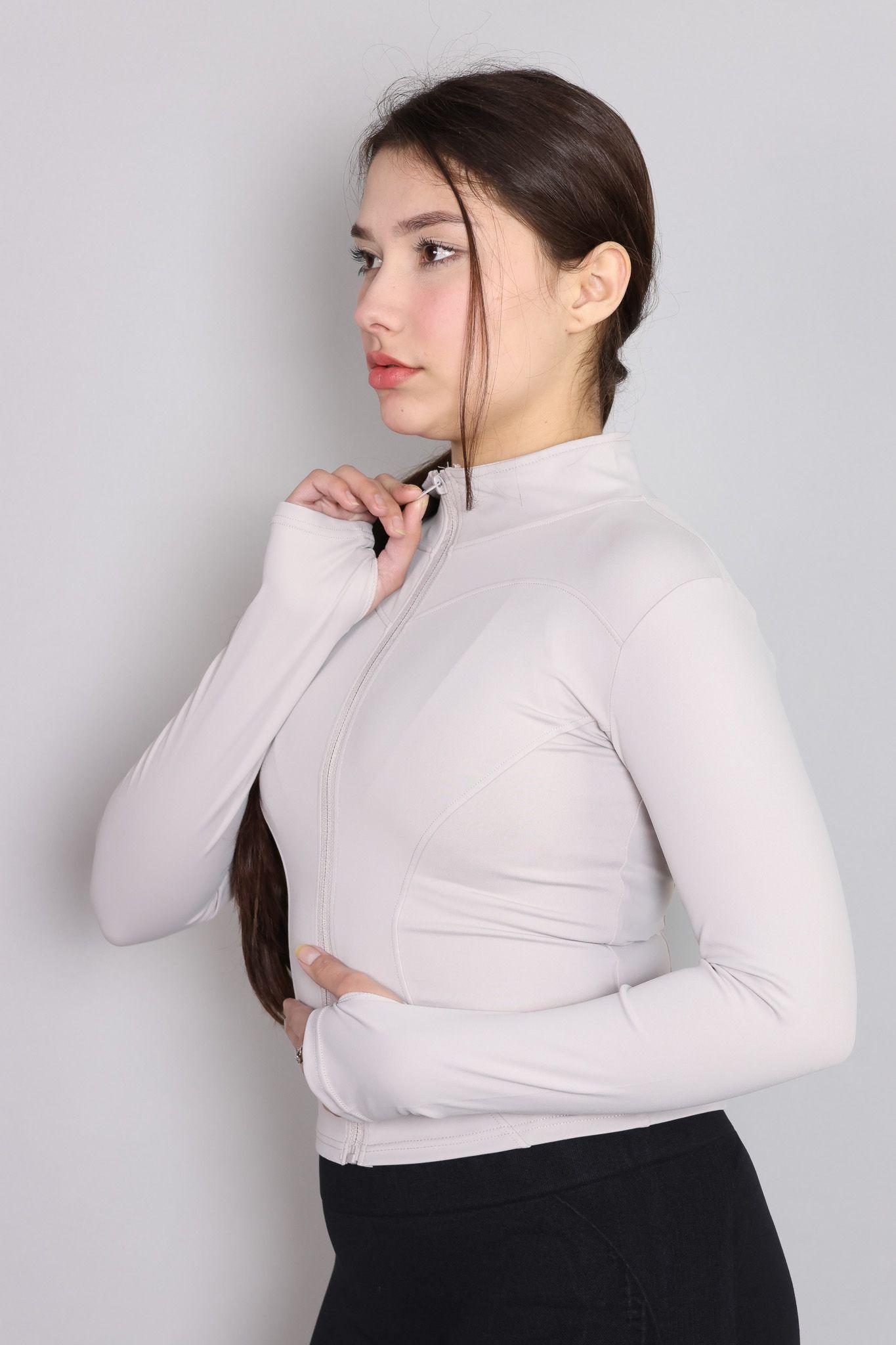 Chaqueta Deportiva Con Cierre Austada Para Mujer-3