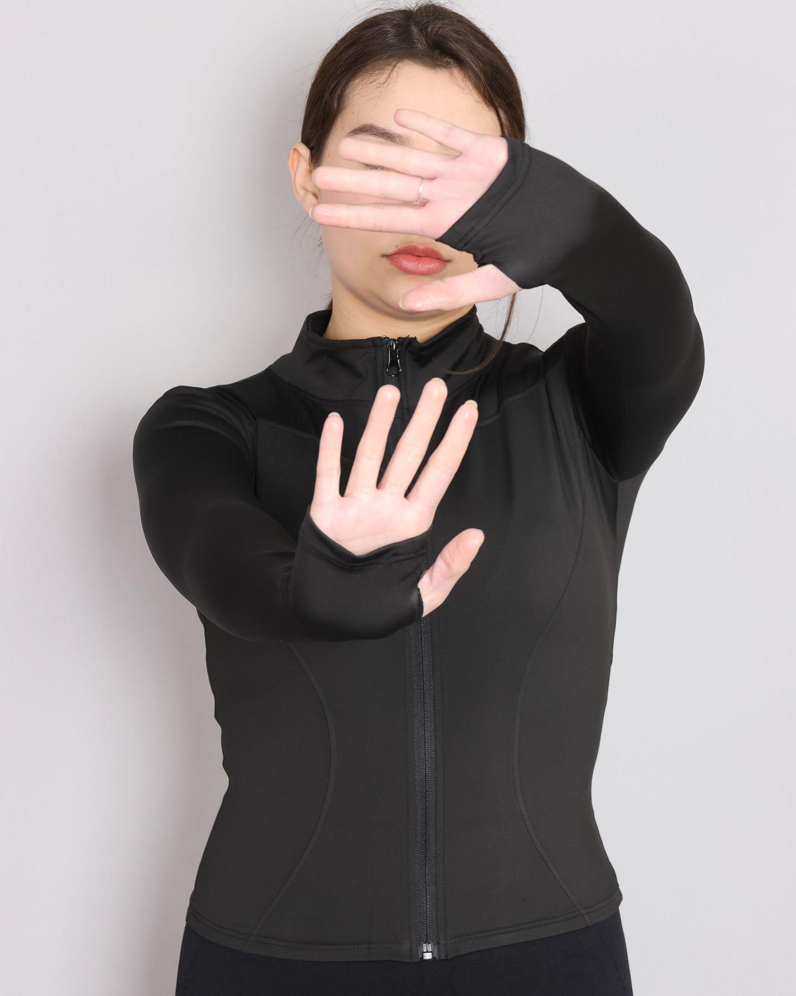 Chaqueta Deportiva Con Cierre Ajustada Para Mujer-1